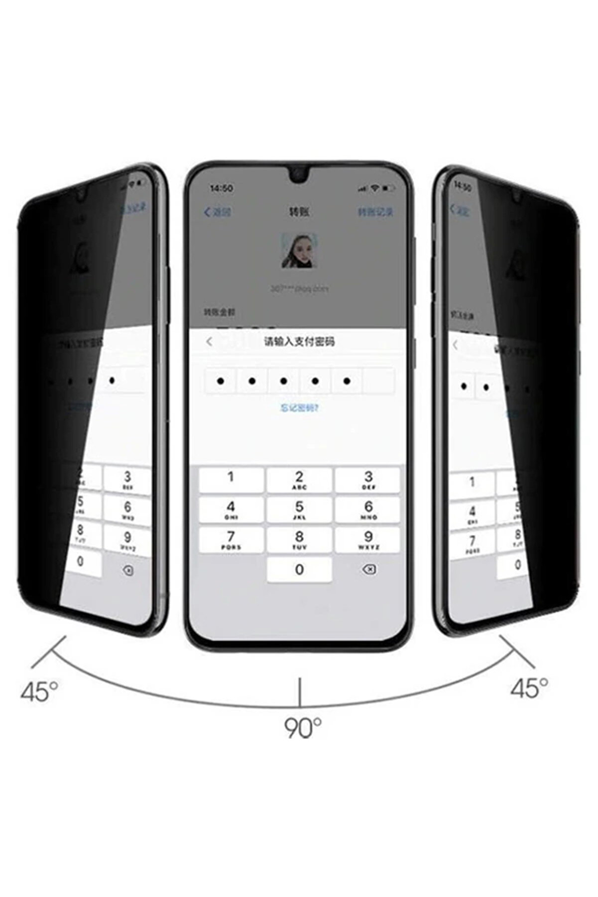 Ally Sm Galaxy M21 3D Full Pri̇vacy Gi̇zli̇li̇k Tempered Cam Ekran Koruyucu-(5775) - Gms5643-6674