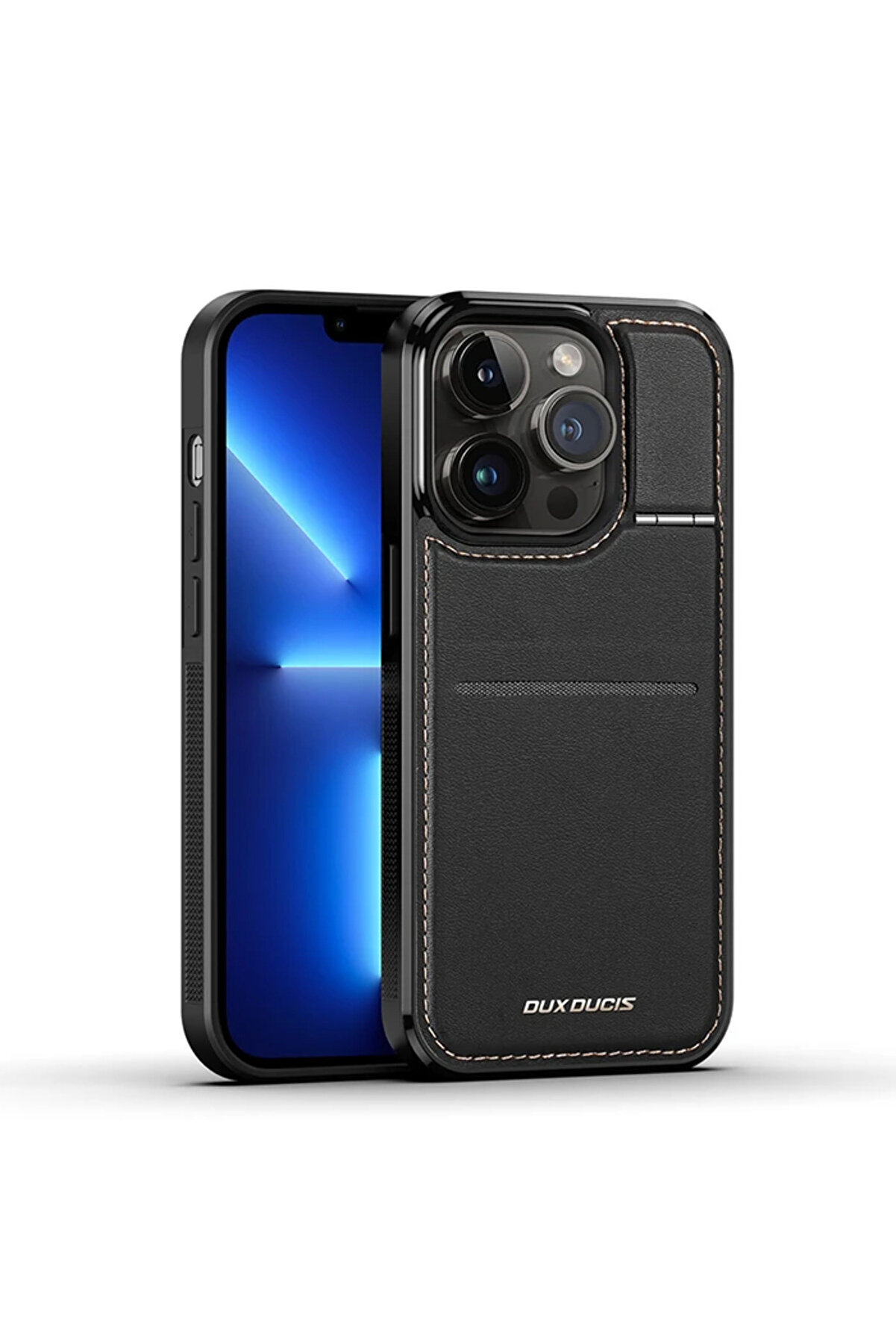 CepteToptan Dux Ducis iPhone 13 Pro Rafi Series MagSafe Premium Deri Kılıf-(1903) - DROPX3396-1850