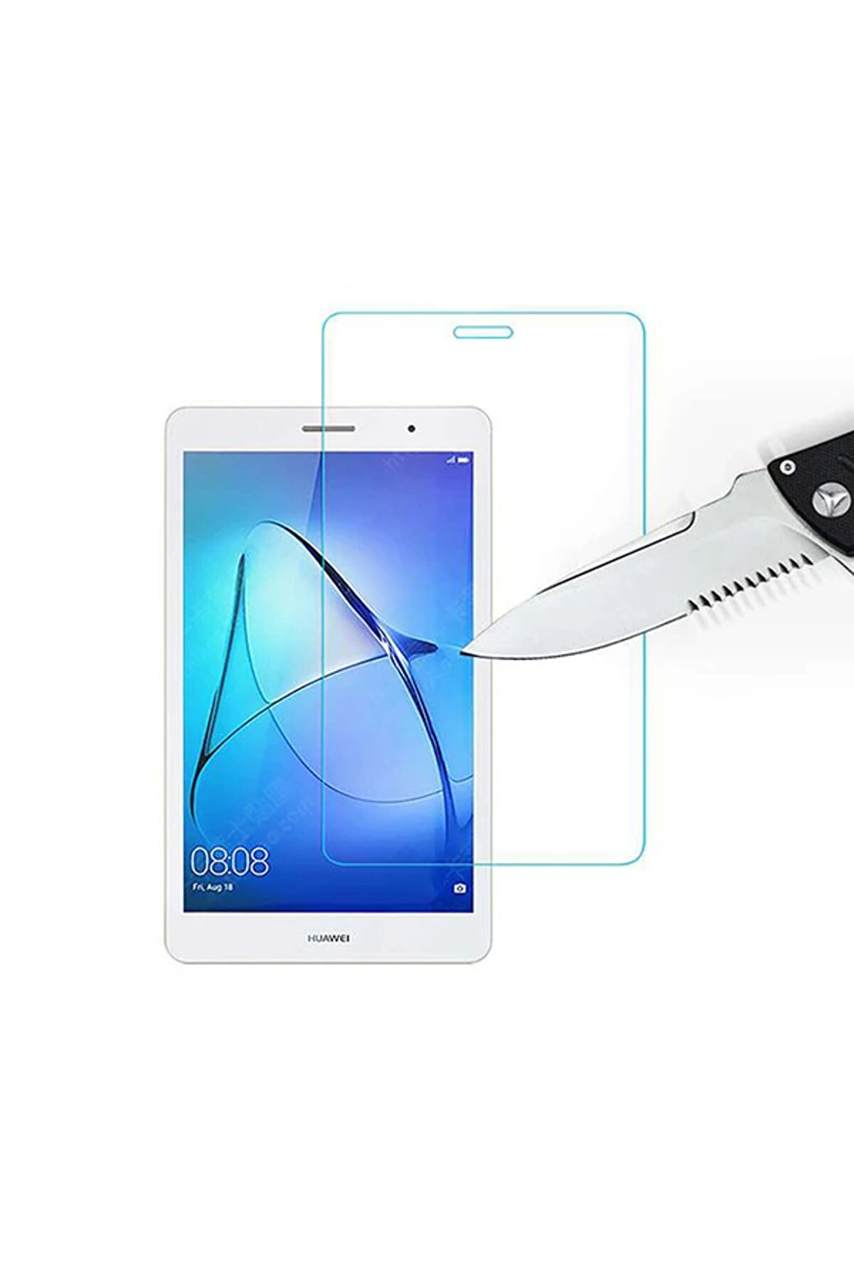 Huawei̇ Medi̇apad T3 7.0 3G Bg2-U01 Kırılmaz Cam Ekran Koruyucu-(1903) - Dropx2449-5019