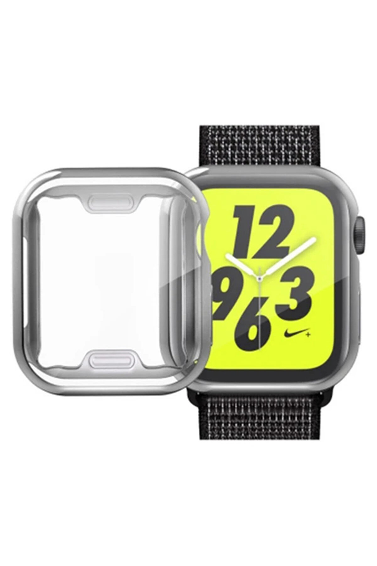 Ally Apple İwatch 40Mm 360 Koruma Ultra Sli̇m Si̇li̇kon Kılıf-(1903) - Dropx3915-7859