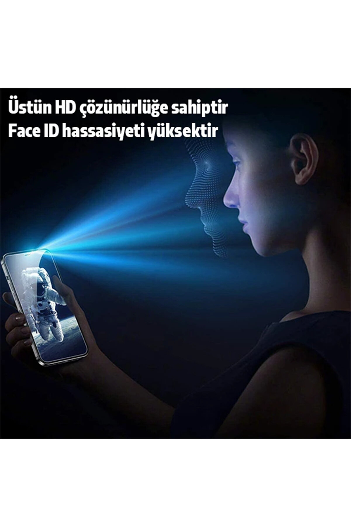 İphone 12 Mi̇ni̇ Pri̇vacy Gi̇zli̇ Hayalet Tempered Cam Ekran Koruyucu-(1903) - Monas1387-8936