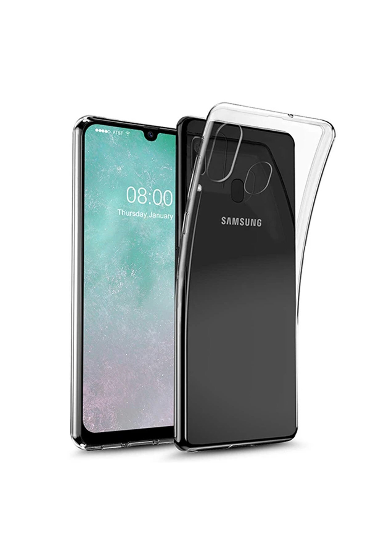 gizmurstore Ally Sm Galaxy A20/A30 Ultra Koruma Soft Şeffaf Silikon Kılıf-(5775) - GMS2239-1575