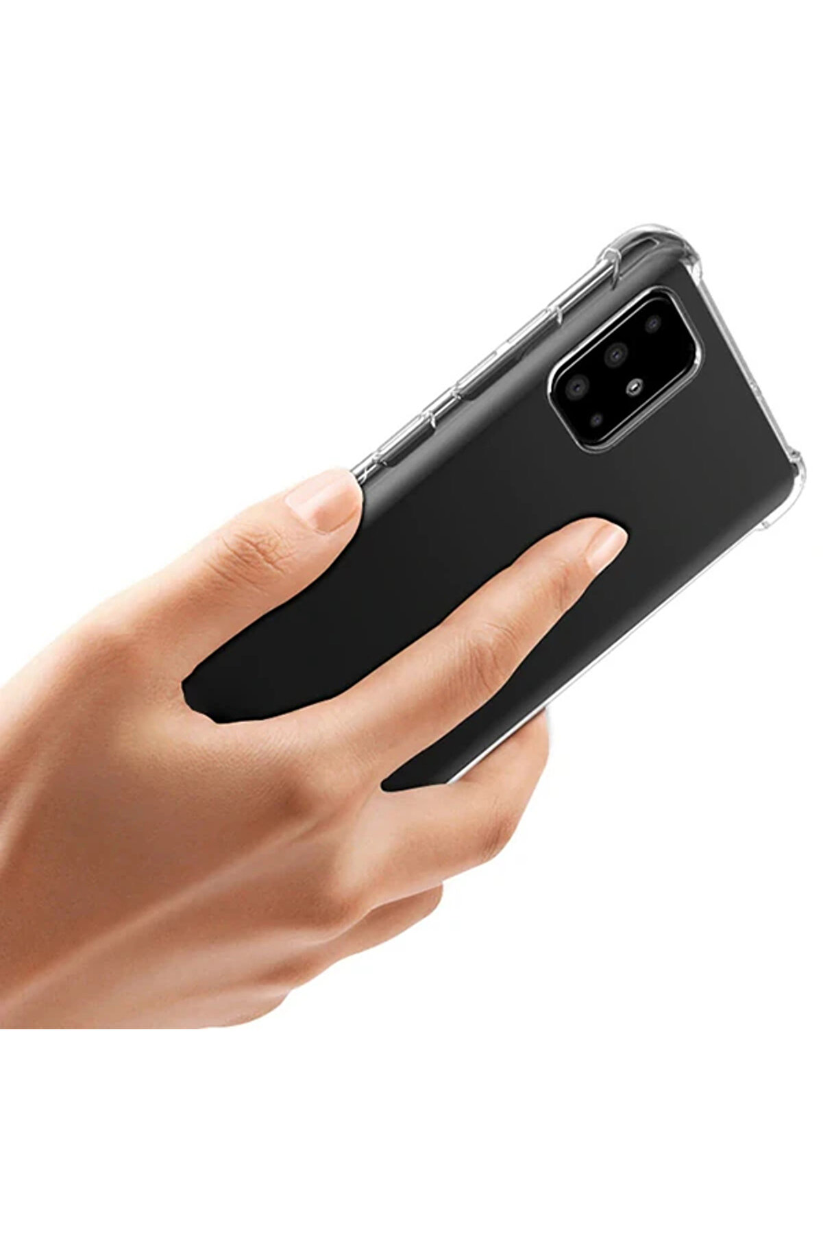 Ally Samsung Galaxy S10 Li̇te/A91 Anti̇-Drop Darbe Emi̇ci̇ Si̇li̇kon Kılıf-(5775) - Gms9847-7789