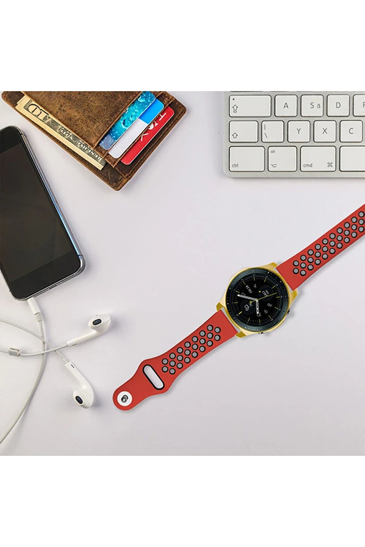 Ally Samsung Watch 46Mm Lazer Kaplama Sli̇m Si̇li̇kon Bumber Kılıf-(1903) - Dropx7345-3782