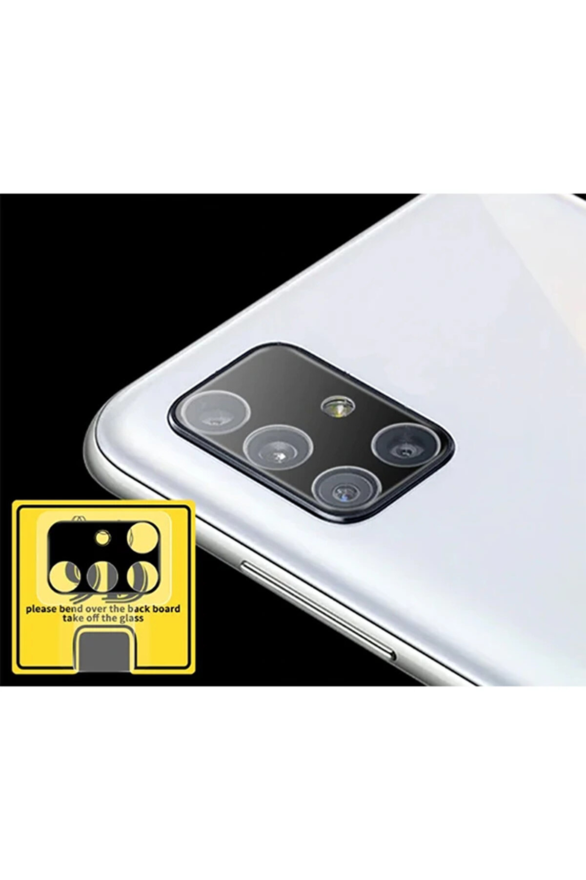 Ally Sm Galaxy A51 Hd 3D Full Tempered Cam Kamera Koruyucu-(1903) - Dropx3824-4245
