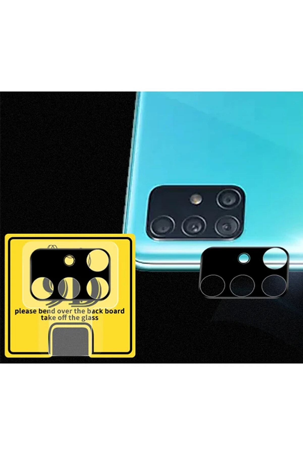 Ally Sm Galaxy A51 Hd 3D Full Tempered Cam Kamera Koruyucu-(1903) - Dropx3824-4245