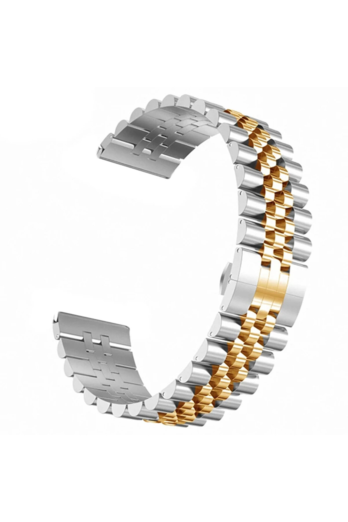 CepteToptan 22mm Gear S3 Watch 4 -gt2 Gt2e 46mm Kayışkordon Seramik Paslanmaz Çelik-(1903-Dropx8026-8550)Uyumlu