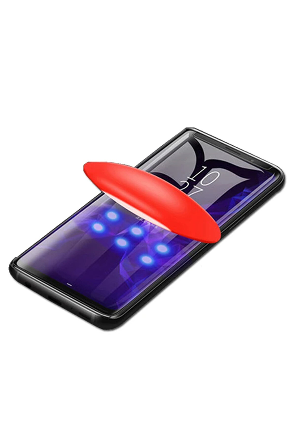 Huawei̇ Mate 30 Pro Full Li̇qui̇d+Uv Işık 3D Kırılmaz Cam Ekran Koruyucu-(5775) - Gms1066-5010