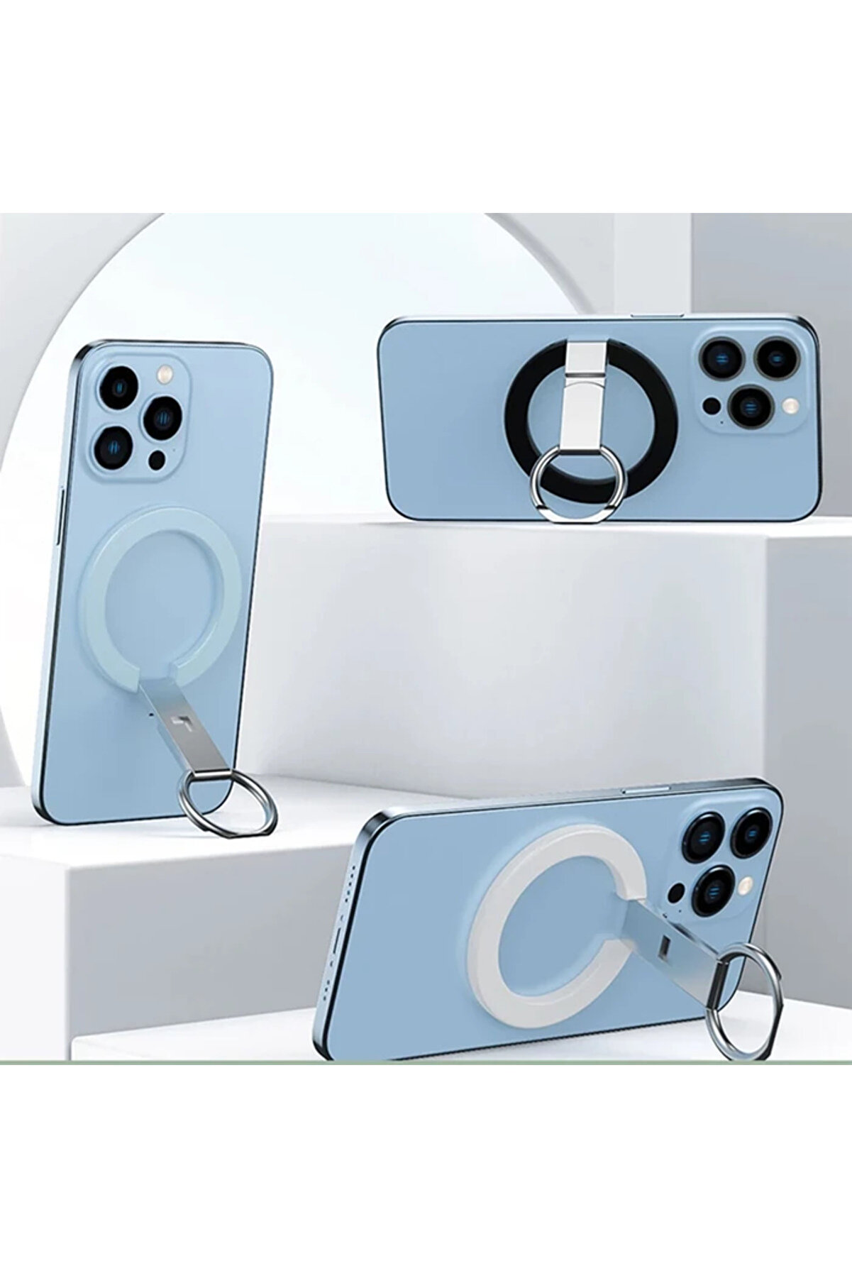 Ally Sj20 Taşınabi̇li̇r Magsafe Mıknatıslı Cep Telefonu Standı Masaüstü Braket - Gms1919-1972