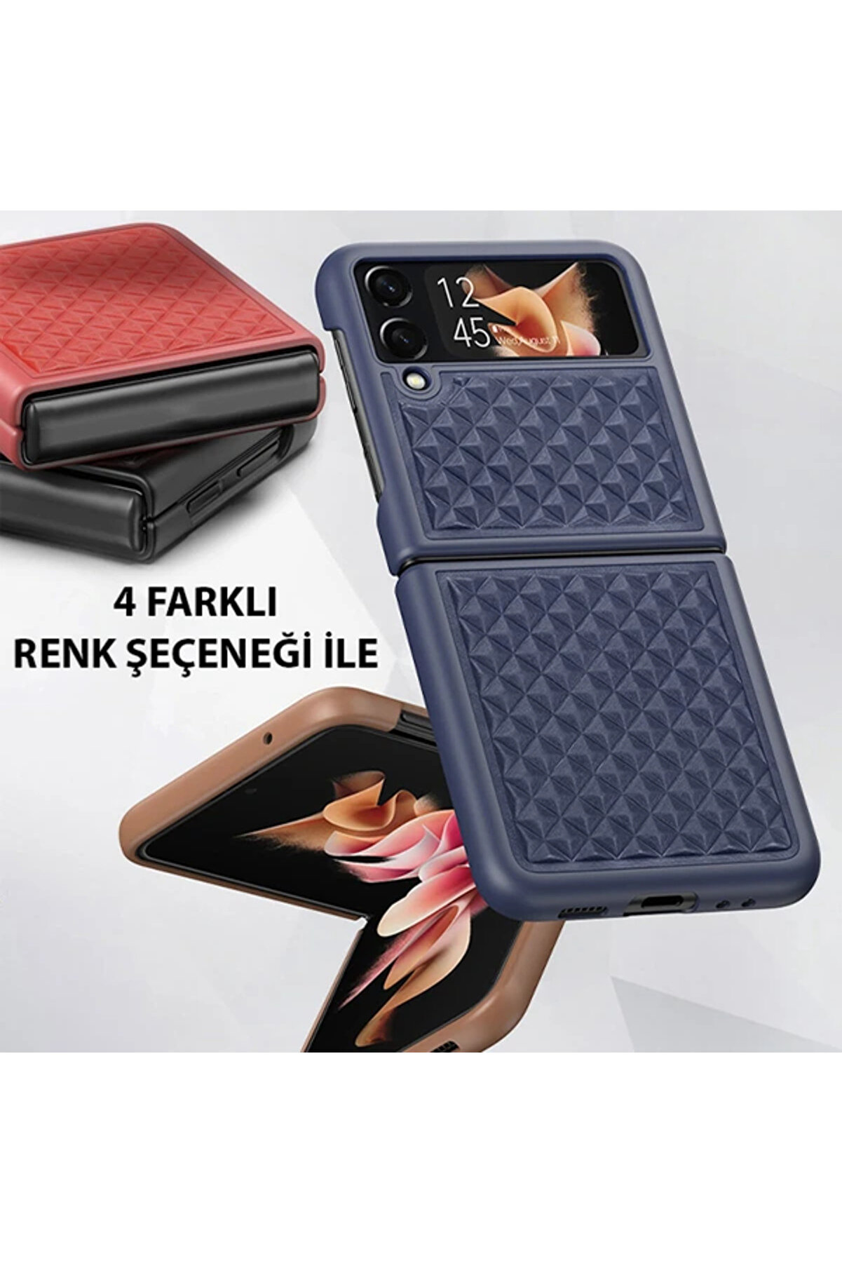 Dux Duci̇s Veni̇ce Seri̇es Samsung Galaxy Z Fli̇p3 5G İçi̇n Premi̇um Deri̇ Kılıf-(5775) - Gms8010-1410