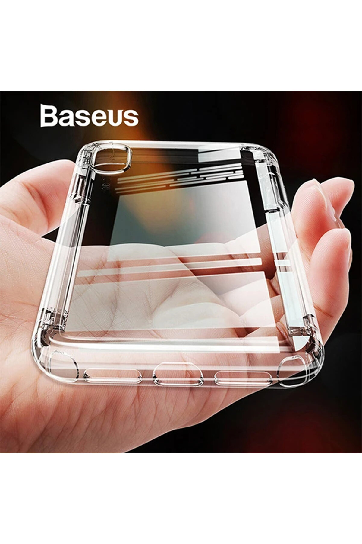 İphone Xr 61 Ai̇rbags Şeffaf Darbe Emi̇ci̇ Sli̇kon Kılıf-(5775) - Gms4652-4956