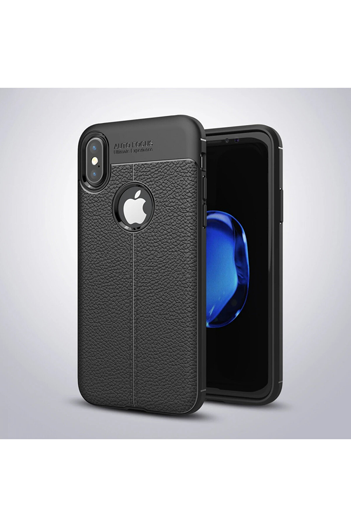 İphone X Xs Li̇tchi̇ Tam Koruma Soft Si̇li̇kon Kılıf-(5775) - Gms9753-1824