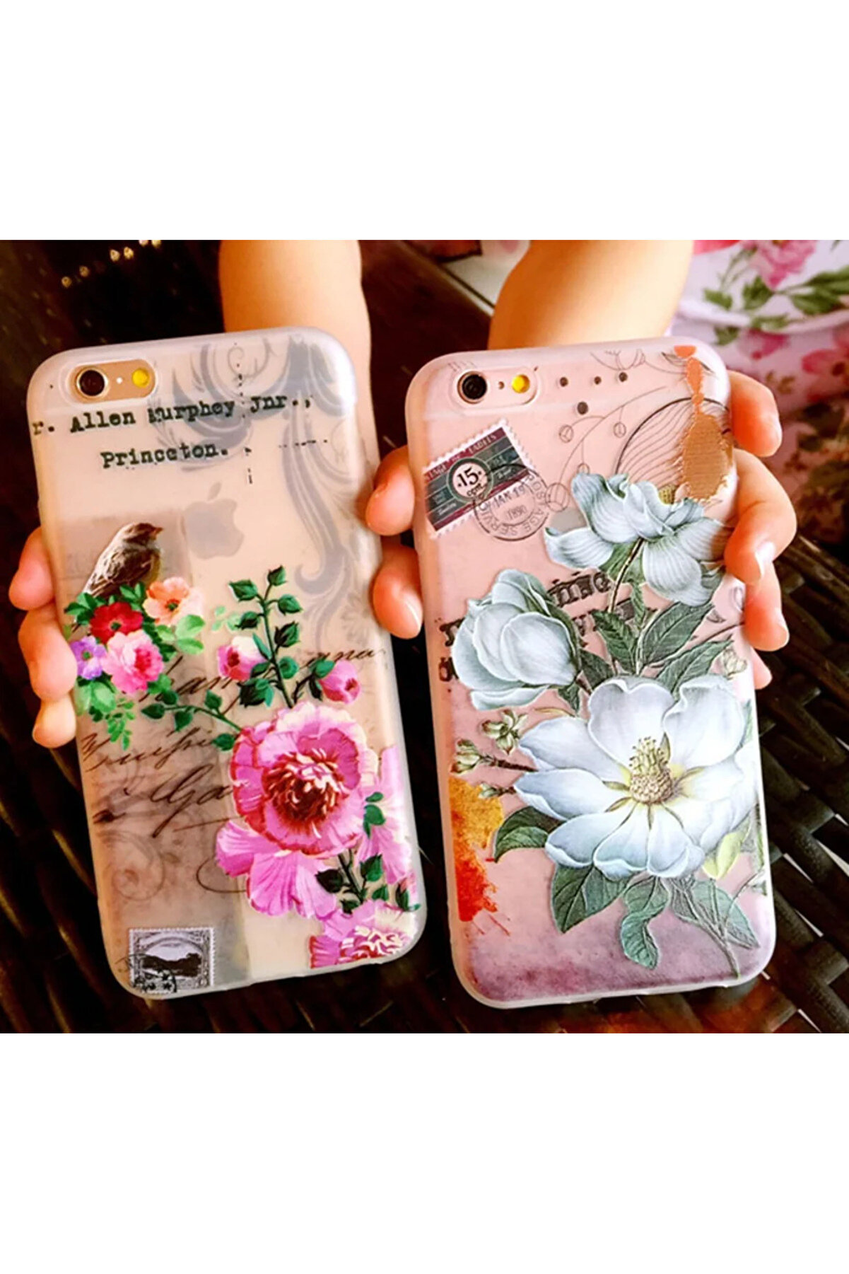 İphone X Xs 3D Gül Desenli̇ Premi̇um Si̇li̇kon Kılıf-(5775) - Gms1896-6439