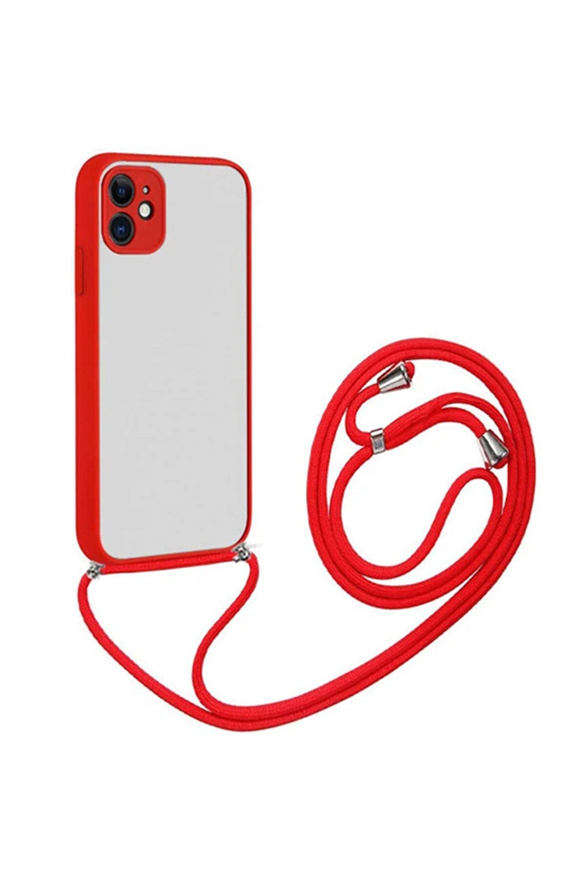Najmaddin iPhone 11 6.1  Uyumlu Askılı Koruyucu Silikon Kılıf-(5775) - najmaddin1237-7684