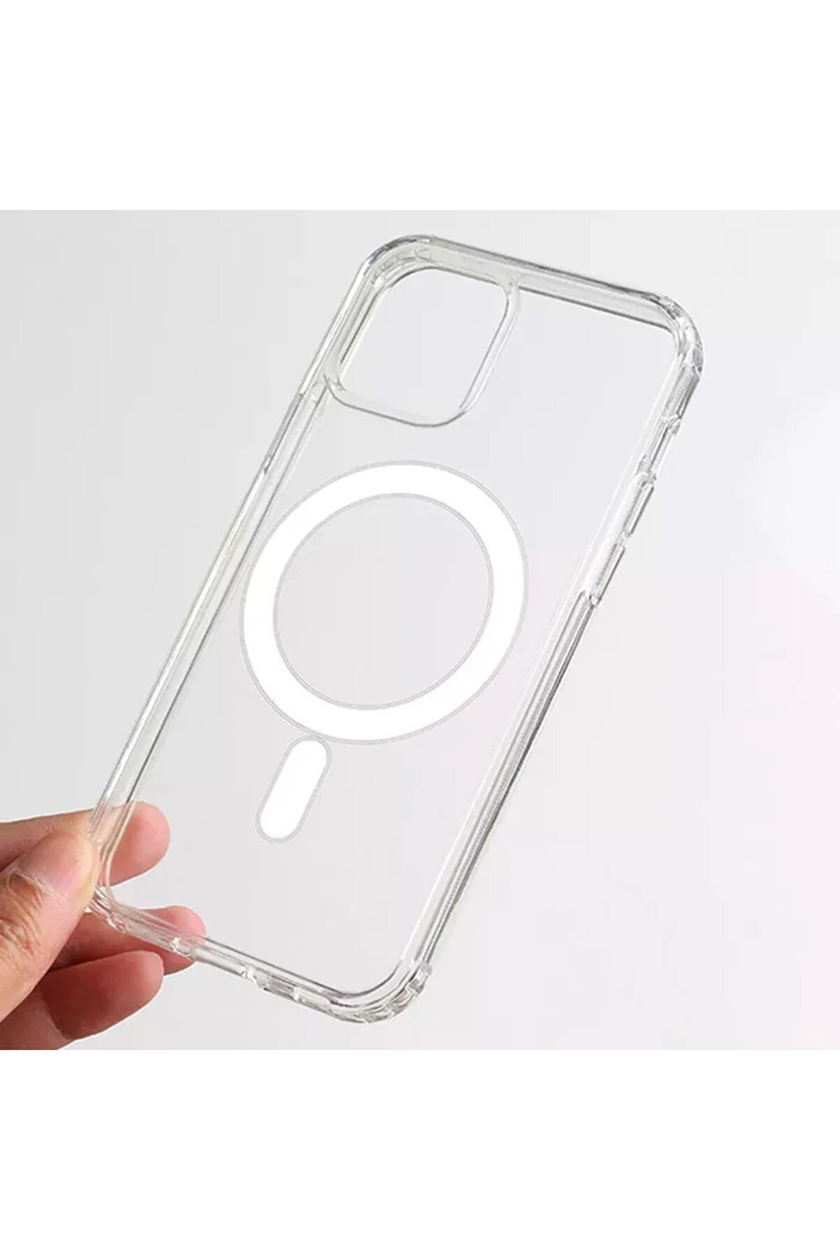 Ally İphone 13 Pro Max Magsafe Uyumlu Manyeti̇k Kılıf Si̇li̇kon Kılıf-(5775) - Gms6630-9560