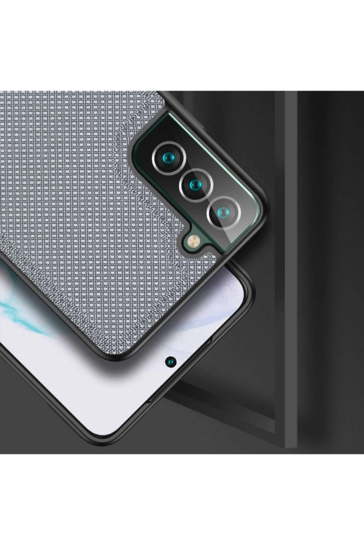 Dux Duci̇s Fi̇no Seri̇si̇ Samsung Galaxy S22 Plus Kılıf Premi̇um Dokuma Si̇li̇kon Kı - Dropx8101-7437