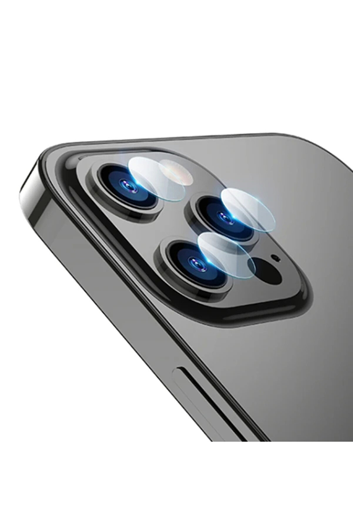 gizmurstore ALLY İPhone 13 Pro-13 Pro Max Tempered Glass Cam Kamera Koruyucu-(5775) - GMS5186-9239