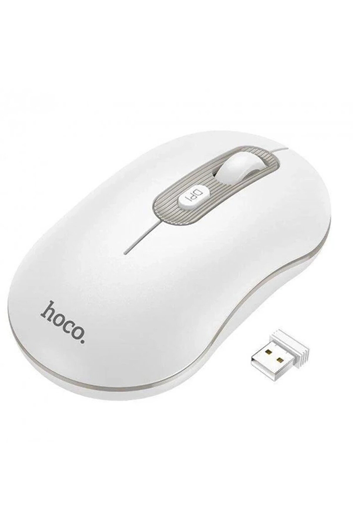 CepteToptan HOCO GM21 Platinium 1600dPi 2.4G Bluetooth Kablosuz Optik Mouse-(1903) - DROPX7888-5394