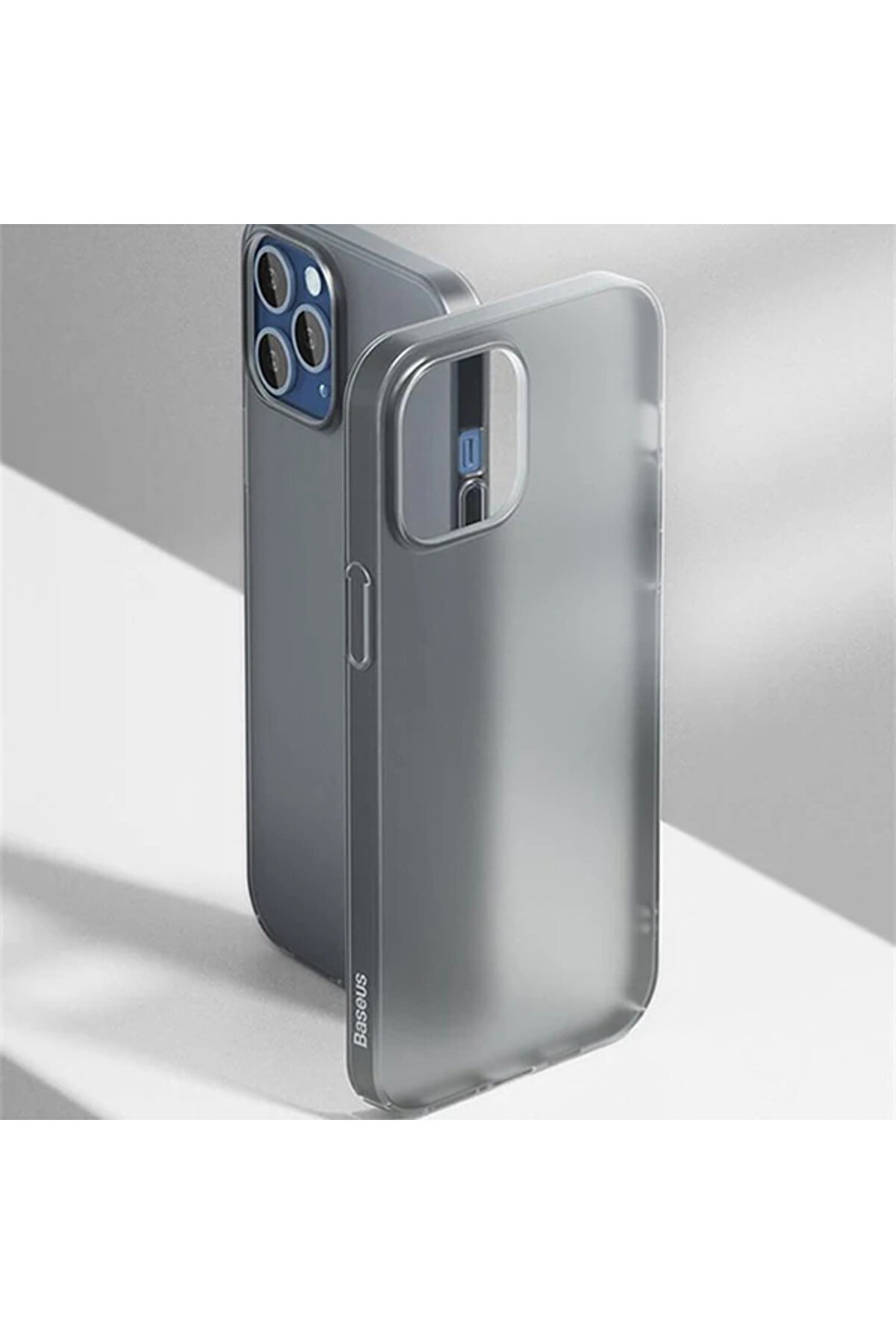 İphone 12 Pro Max 6.7 Comfort İnce Şeffaf Kılıf Matte Pp Kılıf-(1903) - Dropx4485-4107