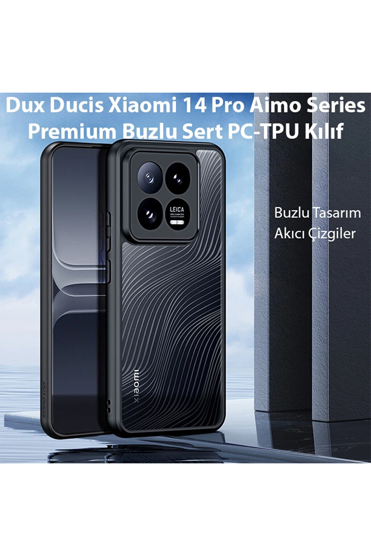 Dux Duci̇s Xi̇aomi̇ 14 Pro Ai̇mo Seri̇es Premi̇um Buzlu Sert Pc-Tpu Kılıf-(5775) - Gms1026-9083