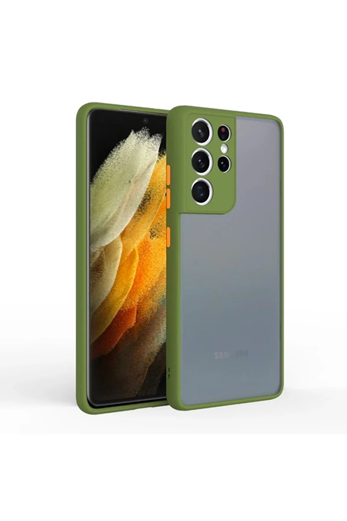 Sm Galaxy S21 Ultra Ultra Kamera Korumalı Premi̇um Si̇li̇kon Kılıf-(1903) - Dropx8454-2425