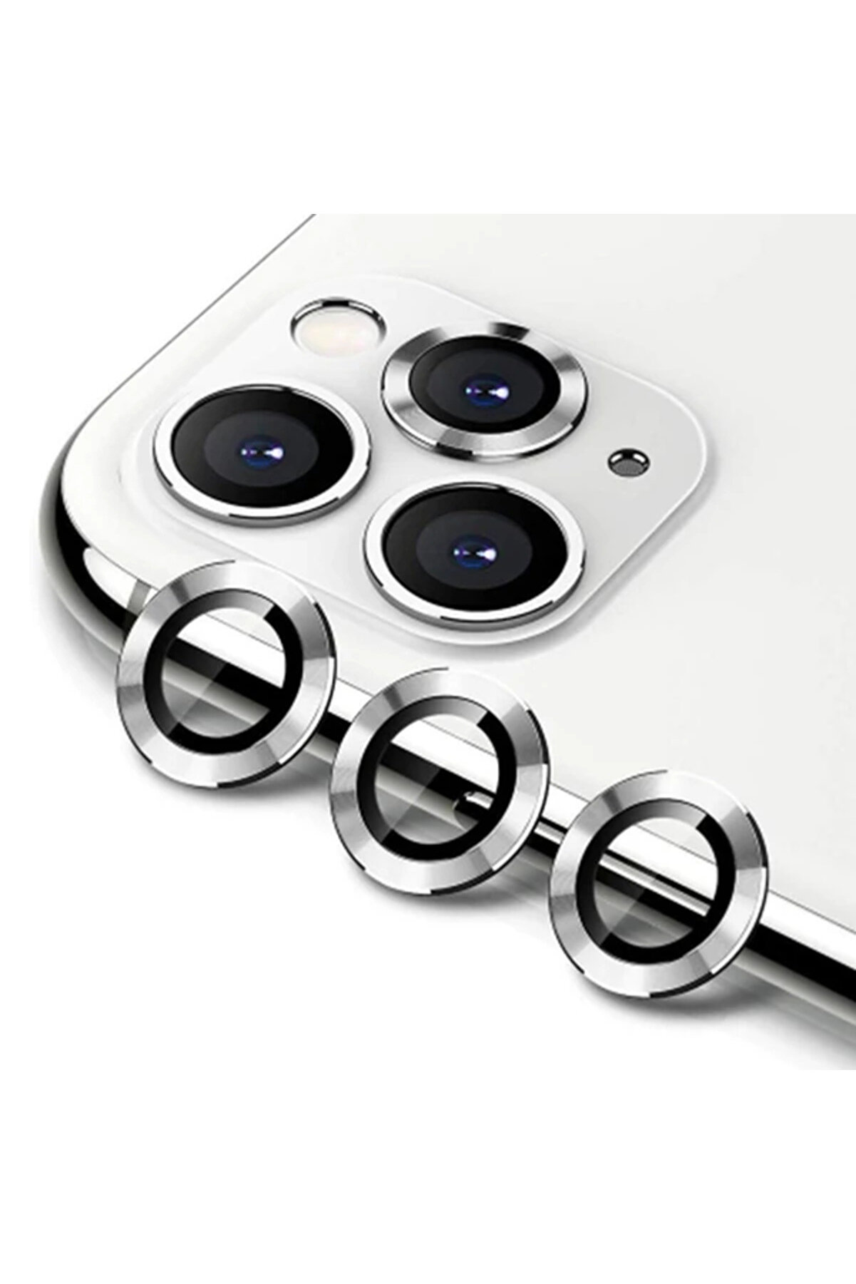 DropCep ALLY İPhone 11 Pro-11 Pro max Kamera Lens Koruyucu Aluminium 3 adet-(1903) - Ogz2479-3063