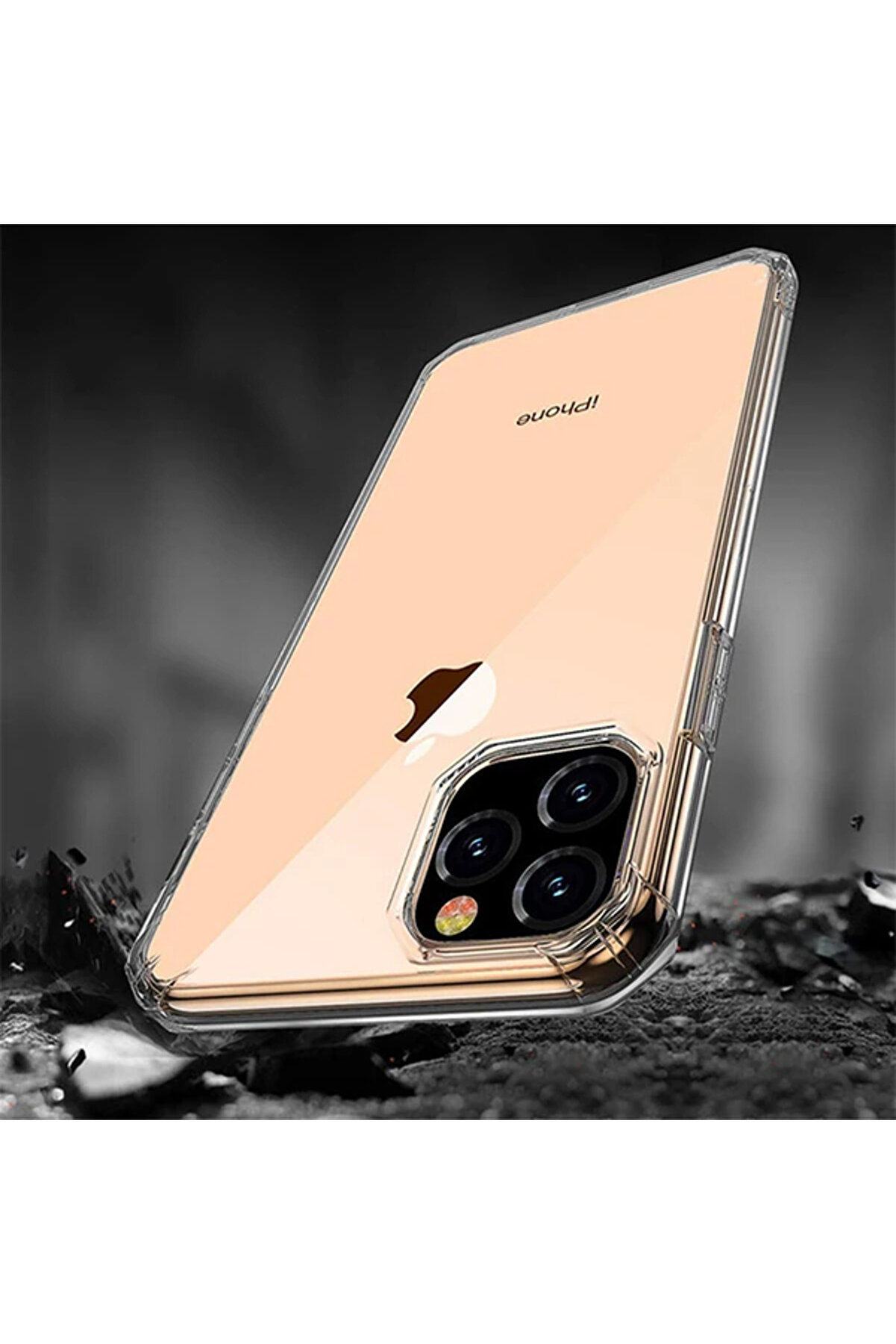İphone 11 Pro Anti̇-Drop Darbe Emi̇ci̇ Si̇li̇kon Kılıf-(5775) - Gms9257-9135