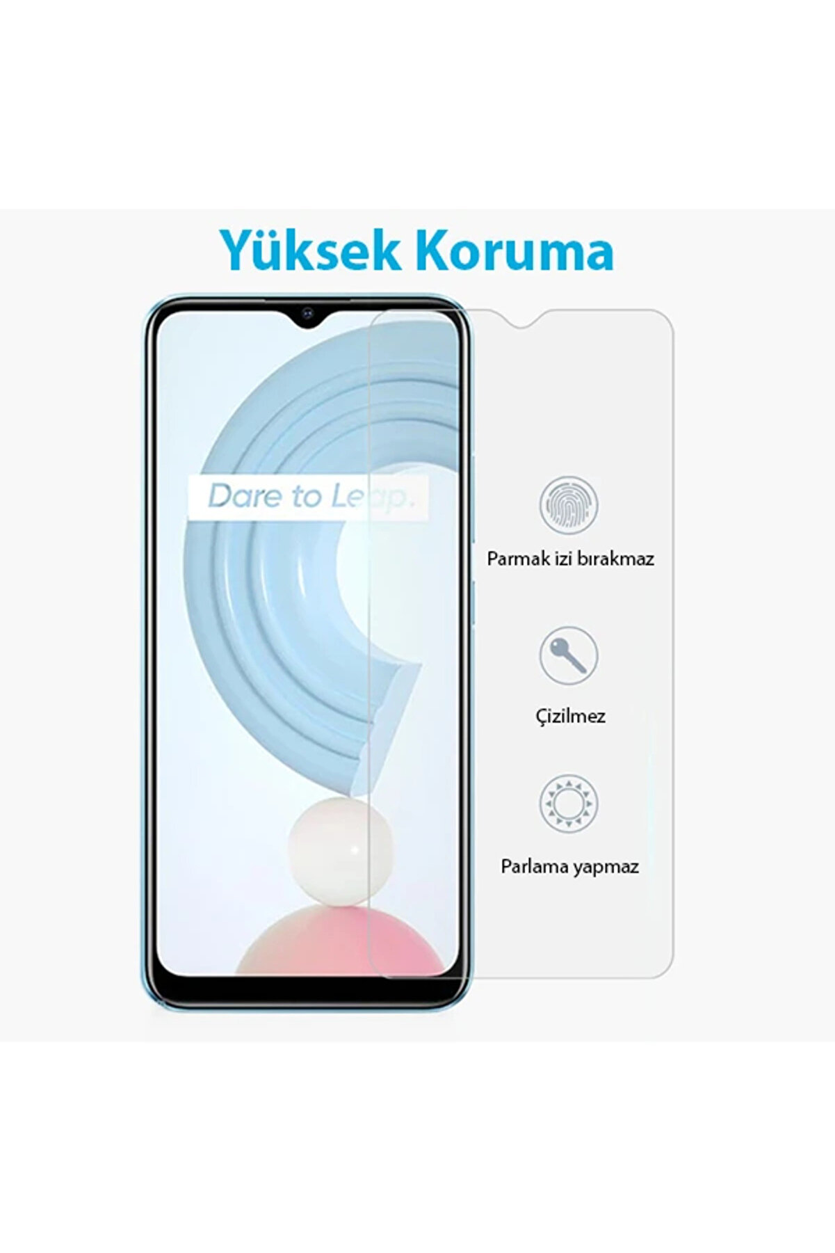 Oppo Realme C21 Uyumlu Tempered Cam Ekran Koruyucu-(1903) - Dropx3258-7576