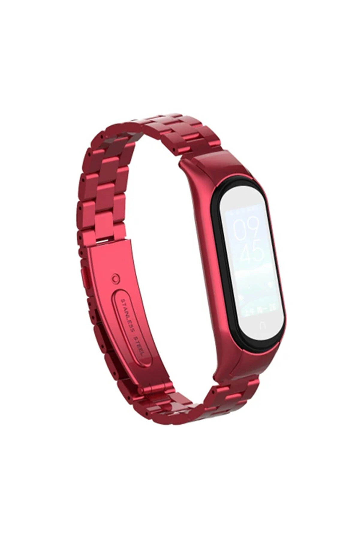 Xi̇aomi̇ Mi̇ Band 5 Uyumlu Stai̇nless Steel 3 Bakla Çeli̇k Kayış Kordon-(1903) - Dropx8658-1616