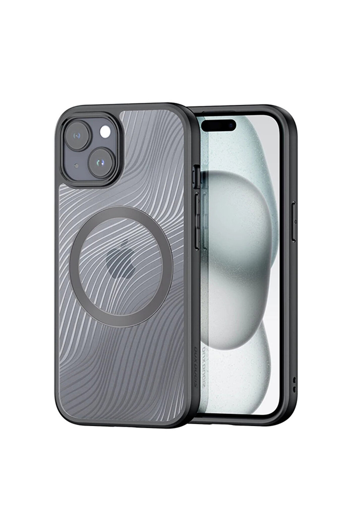 gizmurstore Dux Ducis iPhone 15 Plus Aimo Series MagSafe Premium Buzlu Sert PC-TPU Kılıf-(5775 - GMS8350-4677