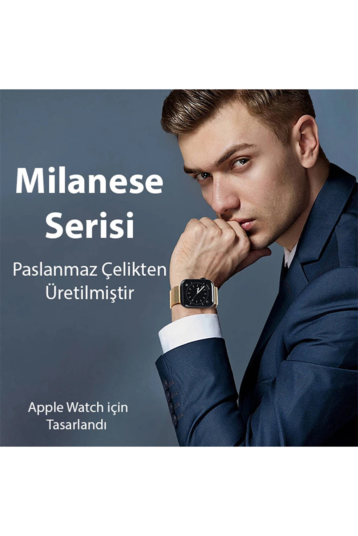 Dux Duci̇s Apple Watch 42/44/45Mm İçi̇n Mi̇lanese Premi̇um Mi̇lano Loop Kayış Kord - Dropx7293-4687