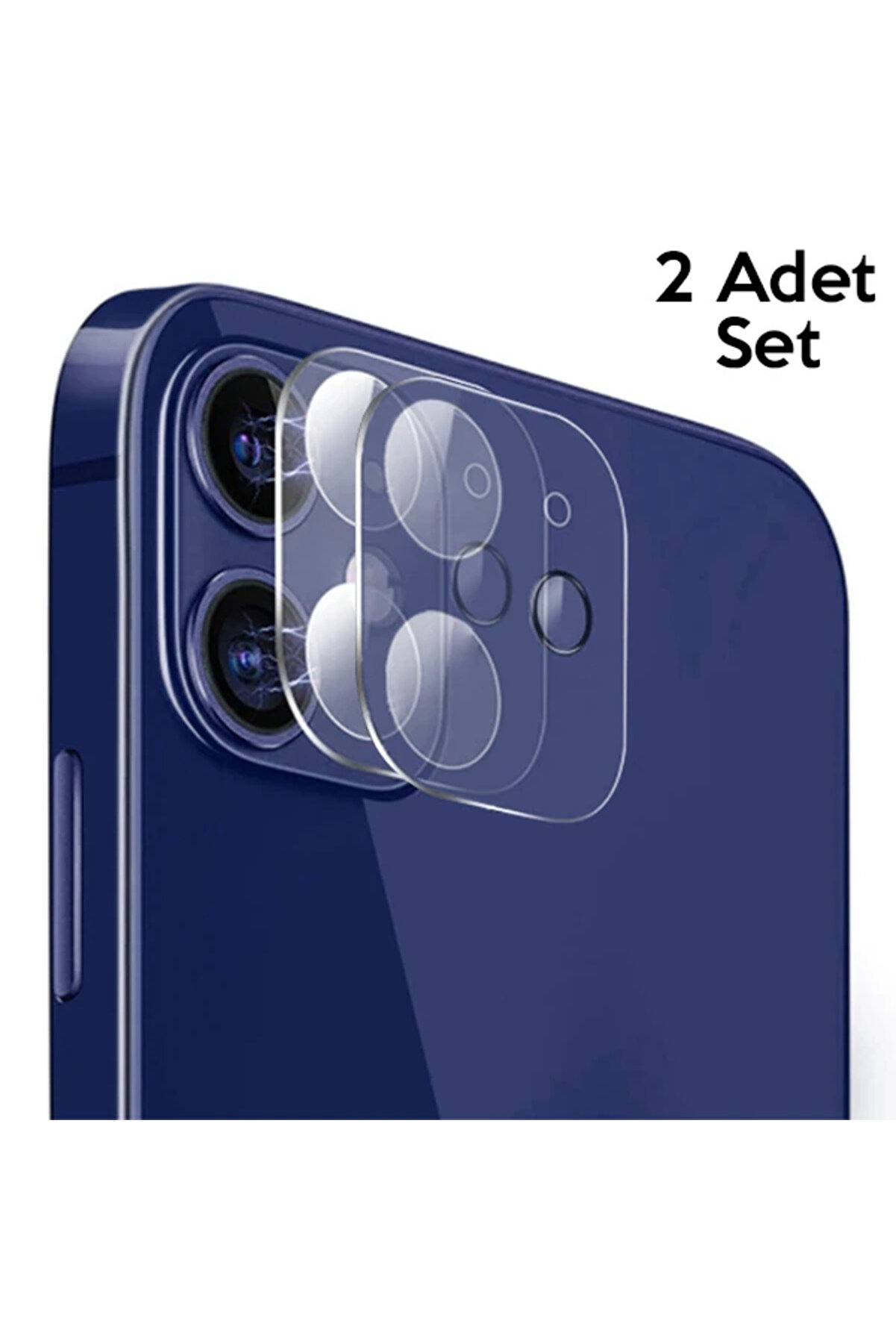 CepteToptan GOR İPhone 12 Mini 5.4 Best Full Tempered Cam Kamera Koruyucu 2Adet Set-(1903) - DROPX2182-9864