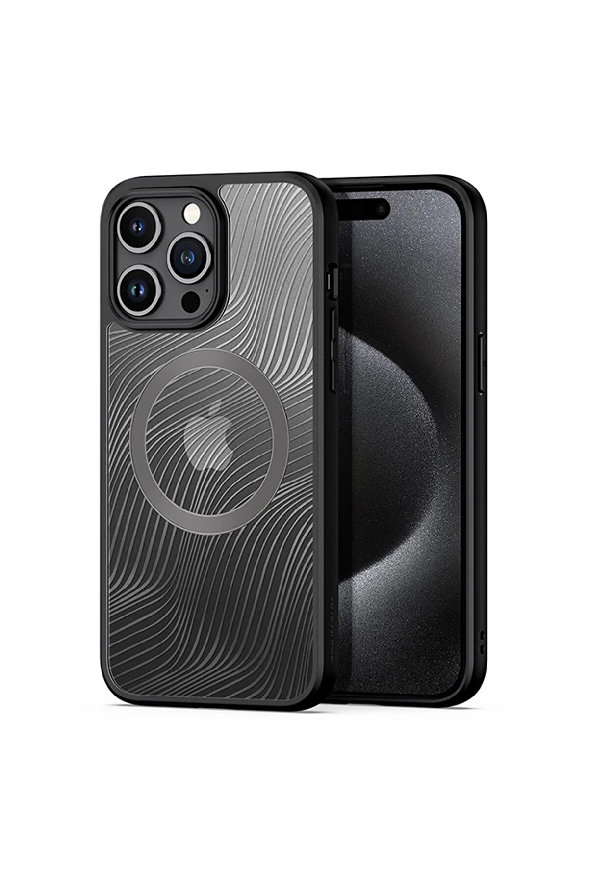 CepteToptan Dux Ducis iPhone 15 Pro Max Aimo Series MagSafe Premium Buzlu Sert PC-TPU Kılı - DROPX4601-5105