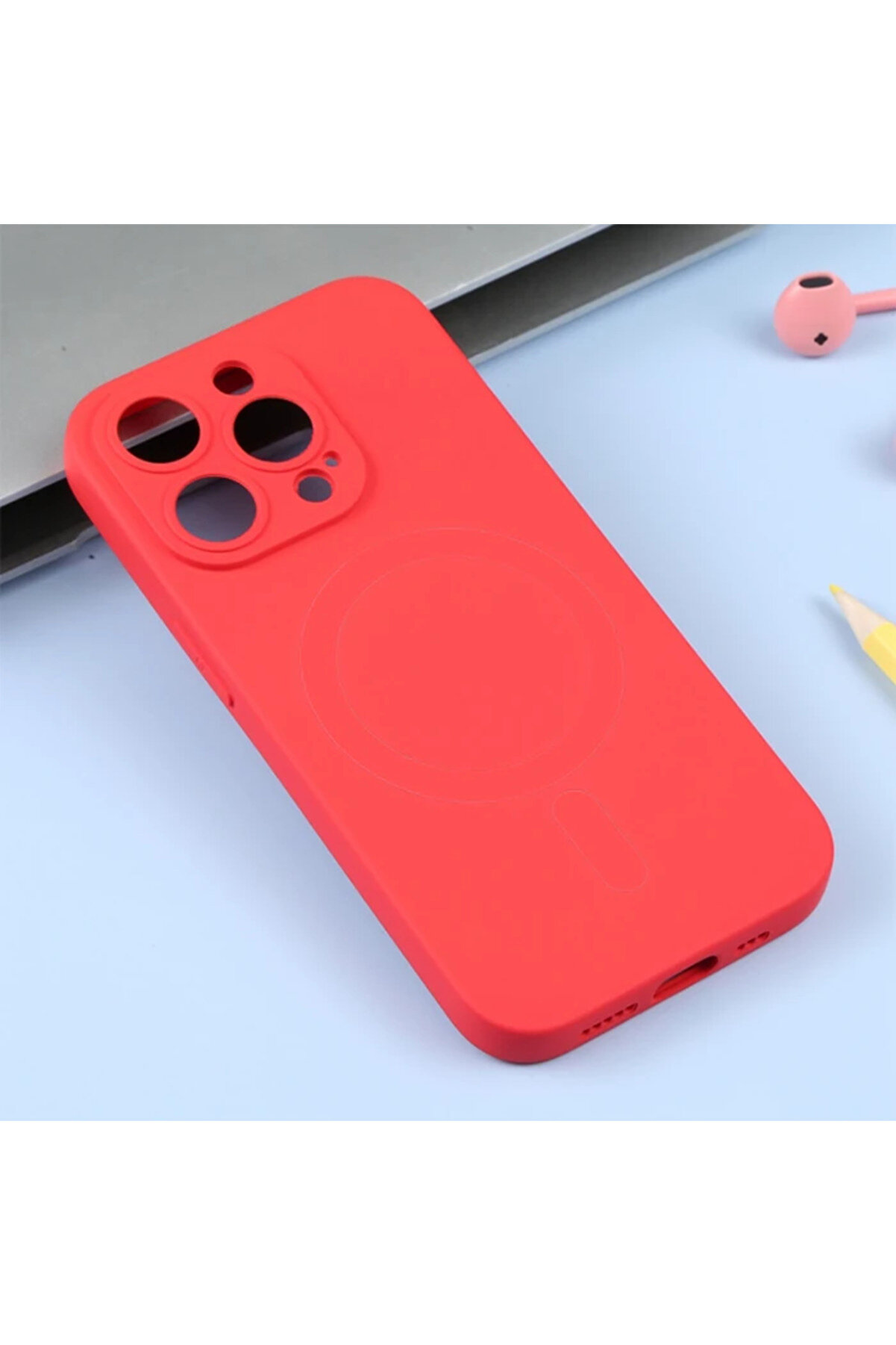 Ally İphone 14 Pro 6.1İnç Li̇qui̇d Si̇li̇ca Magsafe Uyumlu Si̇li̇kon Kılıf-(5775) - Gms3942-4775