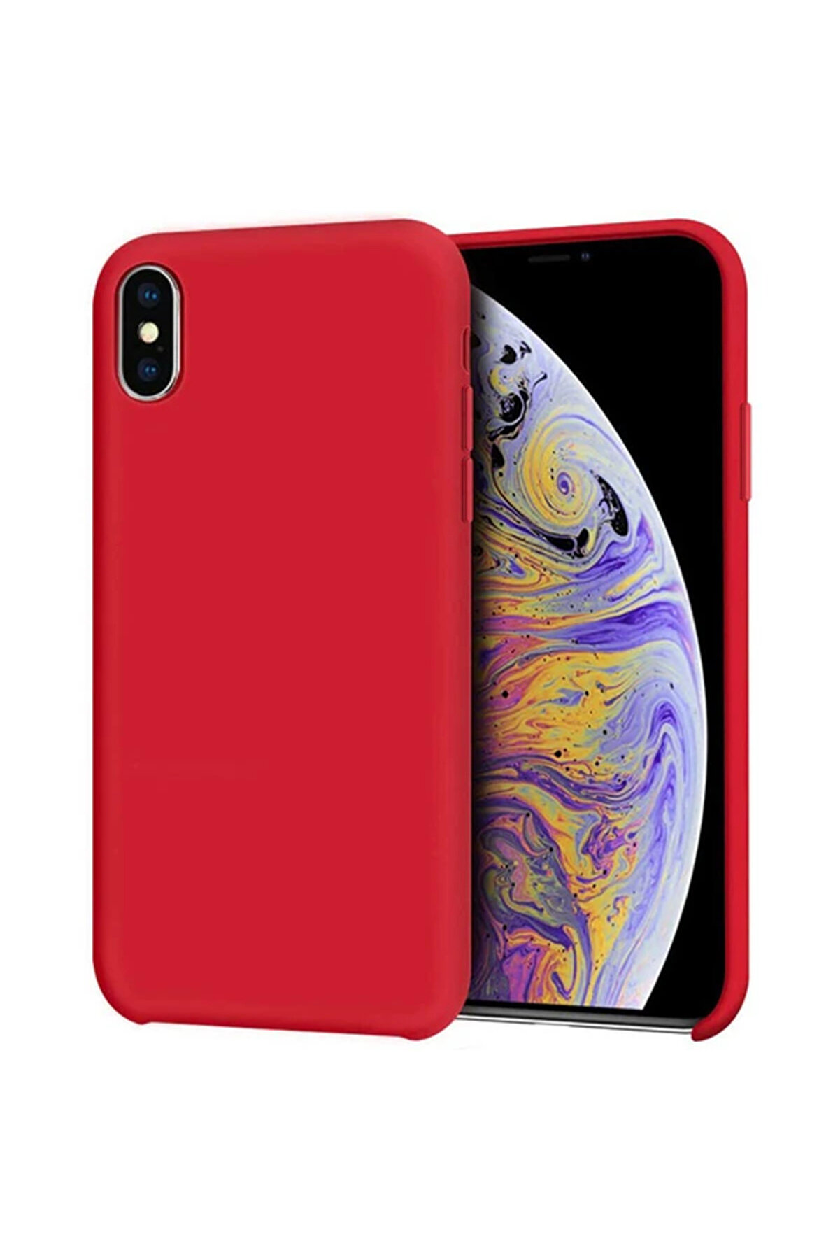 İphone Xs Max 6.5 Lansman Kılıf İçi̇ Kadi̇fe Soft Si̇li̇kon Kılıf-(5775) - Gms7800-6680