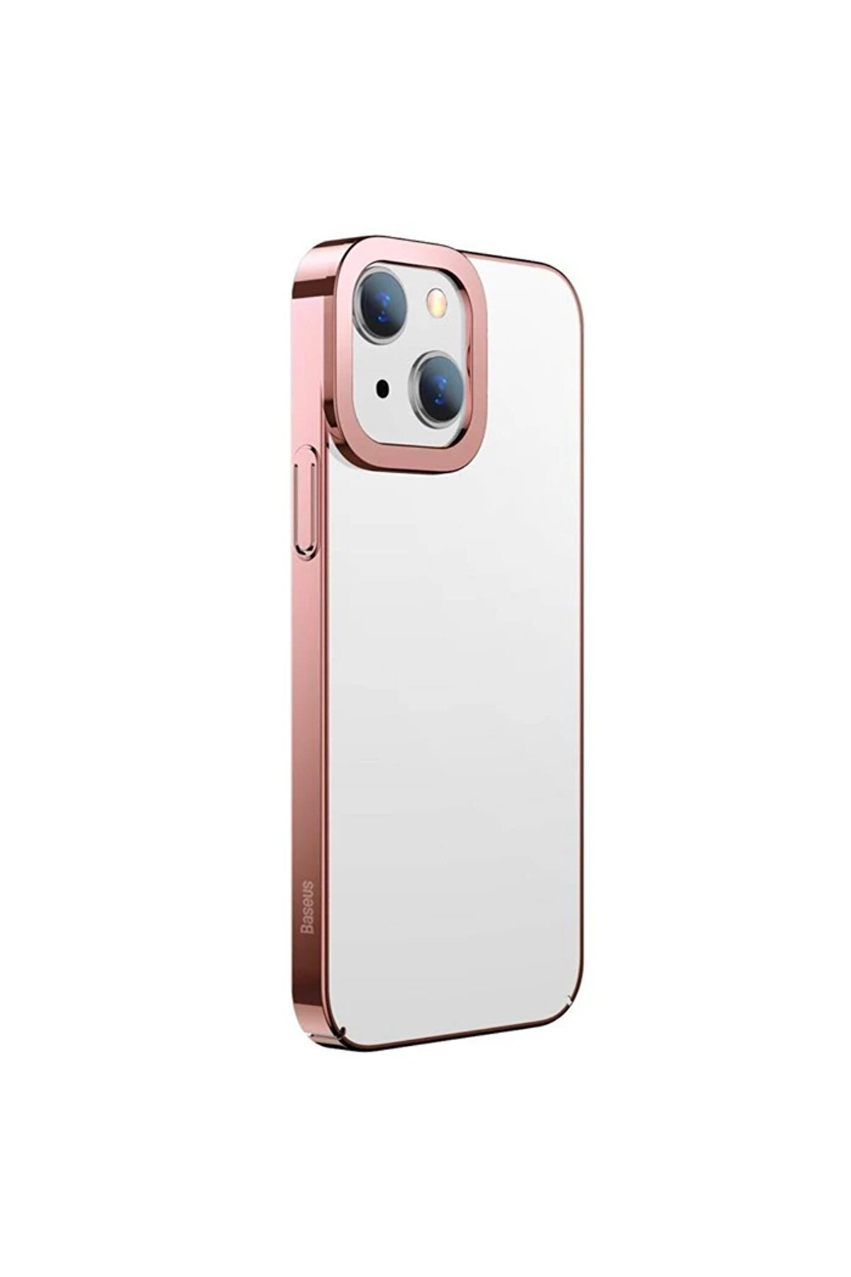 Gli̇tter İphone 13 6.1İnç Kılıf Renkli̇ Kenar Şeffaf Si̇li̇kon-(5775) - Gms4050-6816