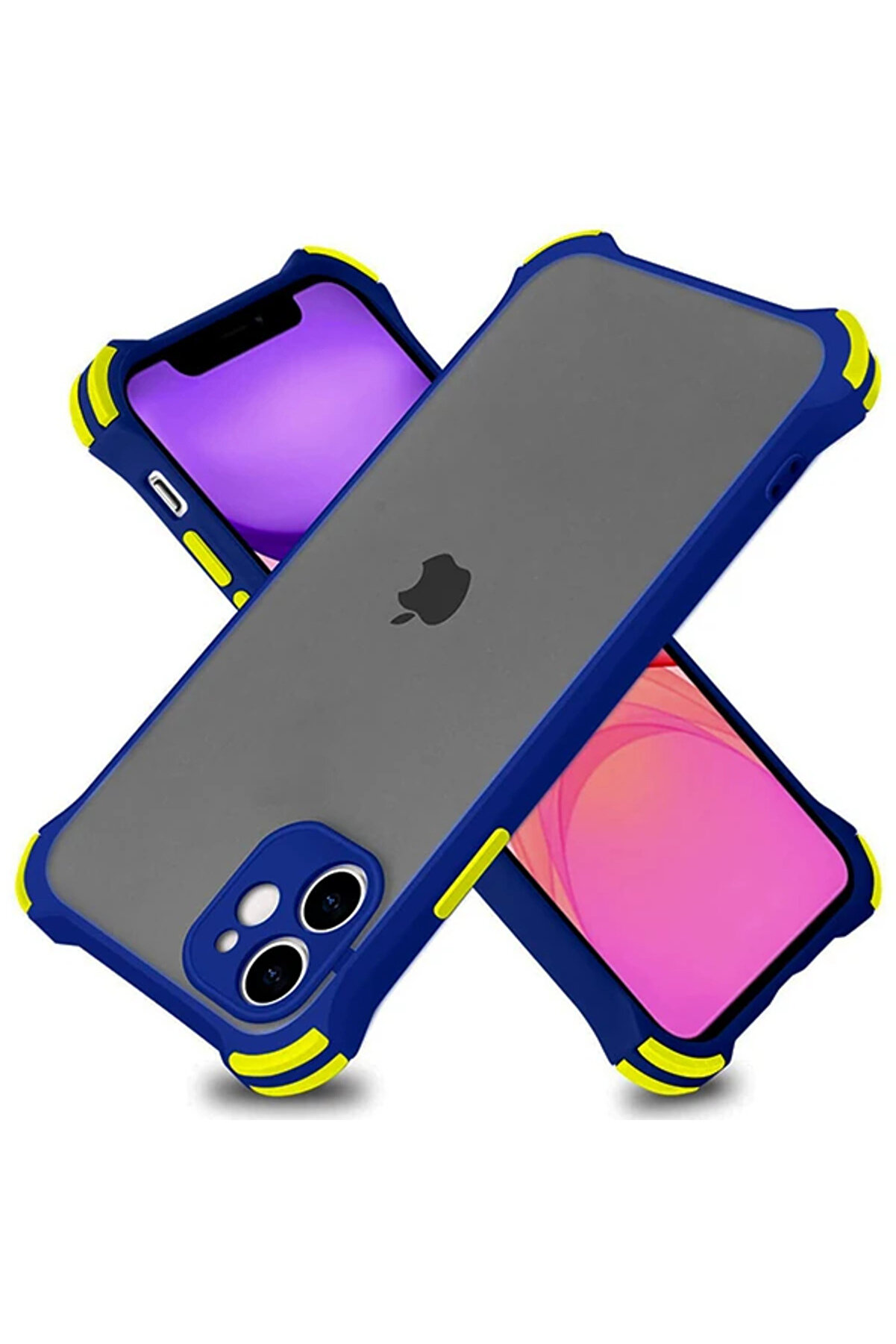 CepteToptan Ally İPhone 11 6.1 İnch Shockproof Kamera Koruma Darbe Emici Kılıf-(1903) - DROPX8488-2039