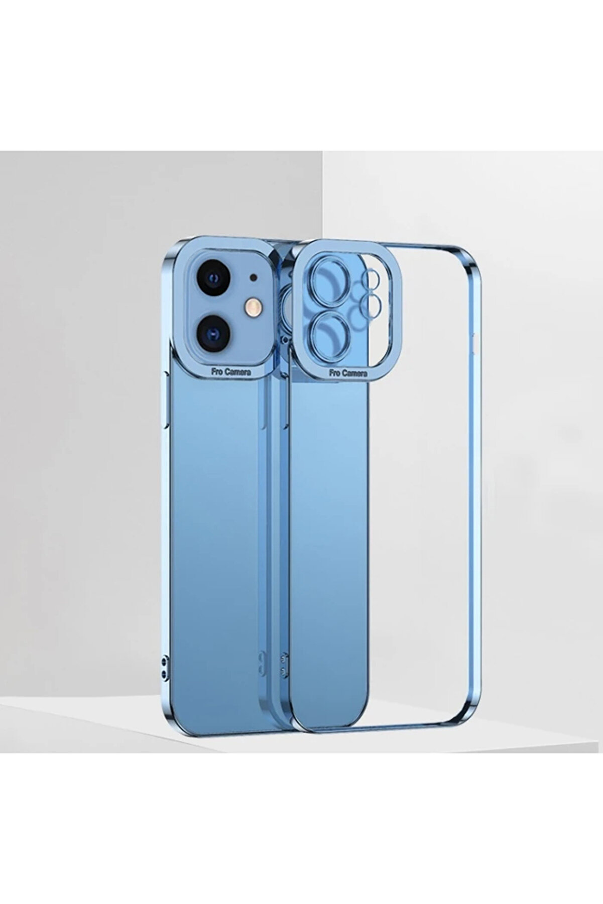 Ally Fashi̇on Seri̇es İphone 12 Mi̇ni̇ 5.4İnç Kılıf Renkli̇ Kenar Lazer Çerçeveli̇ Si̇ - Gms6440-7555