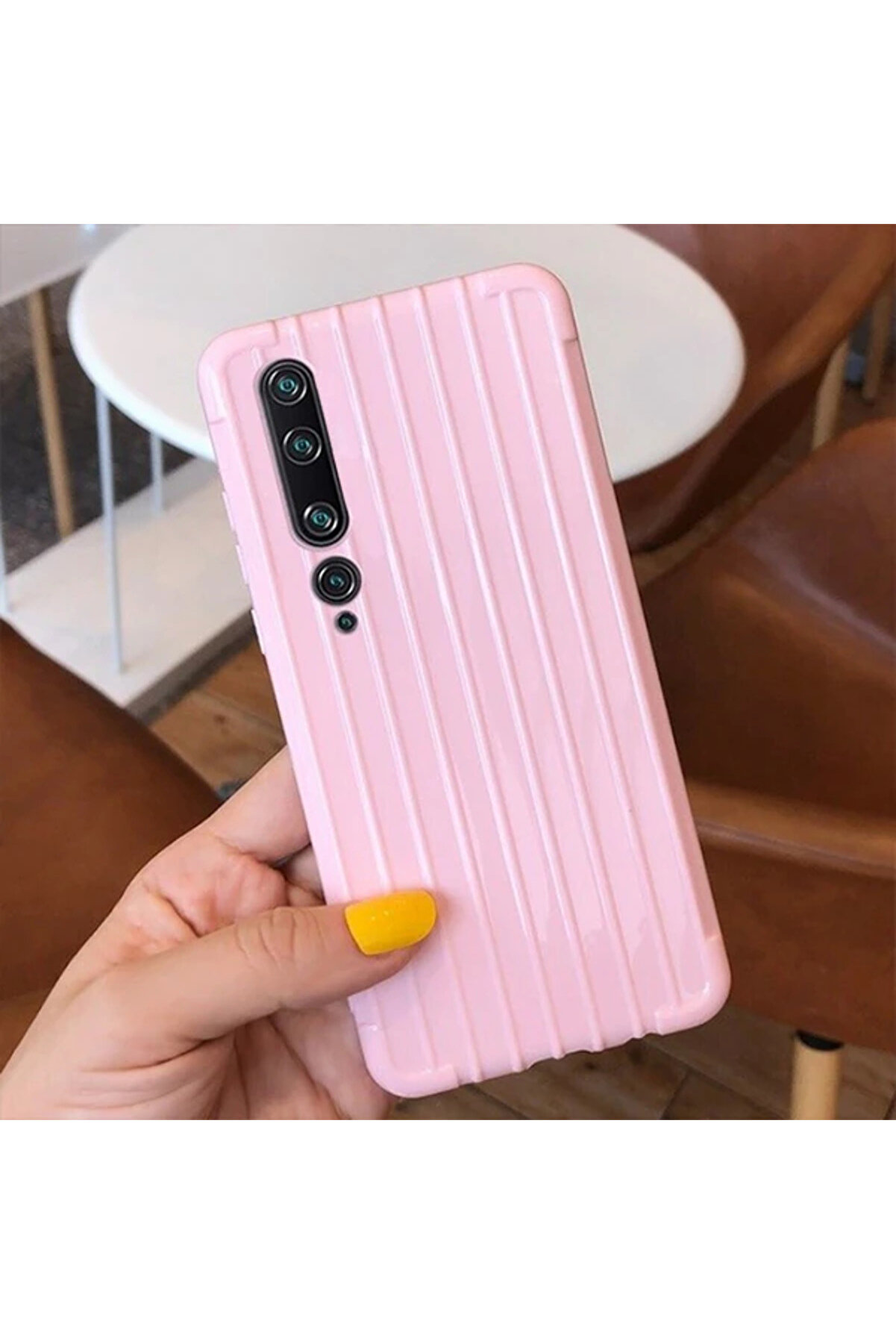 Xi̇aomi̇ Mi̇ 10 Trunk Li̇nes İnce Soft Si̇li̇kon Kılıf-(5775) - Gms4098-3477