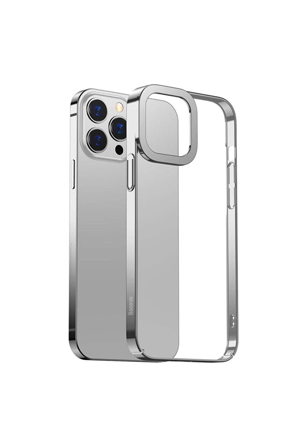 gizmurstore Glitter iPhone 13 Pro Kılıf Renkli Kenar Şeffaf Kılıf-(5775) - GMS5111-8007