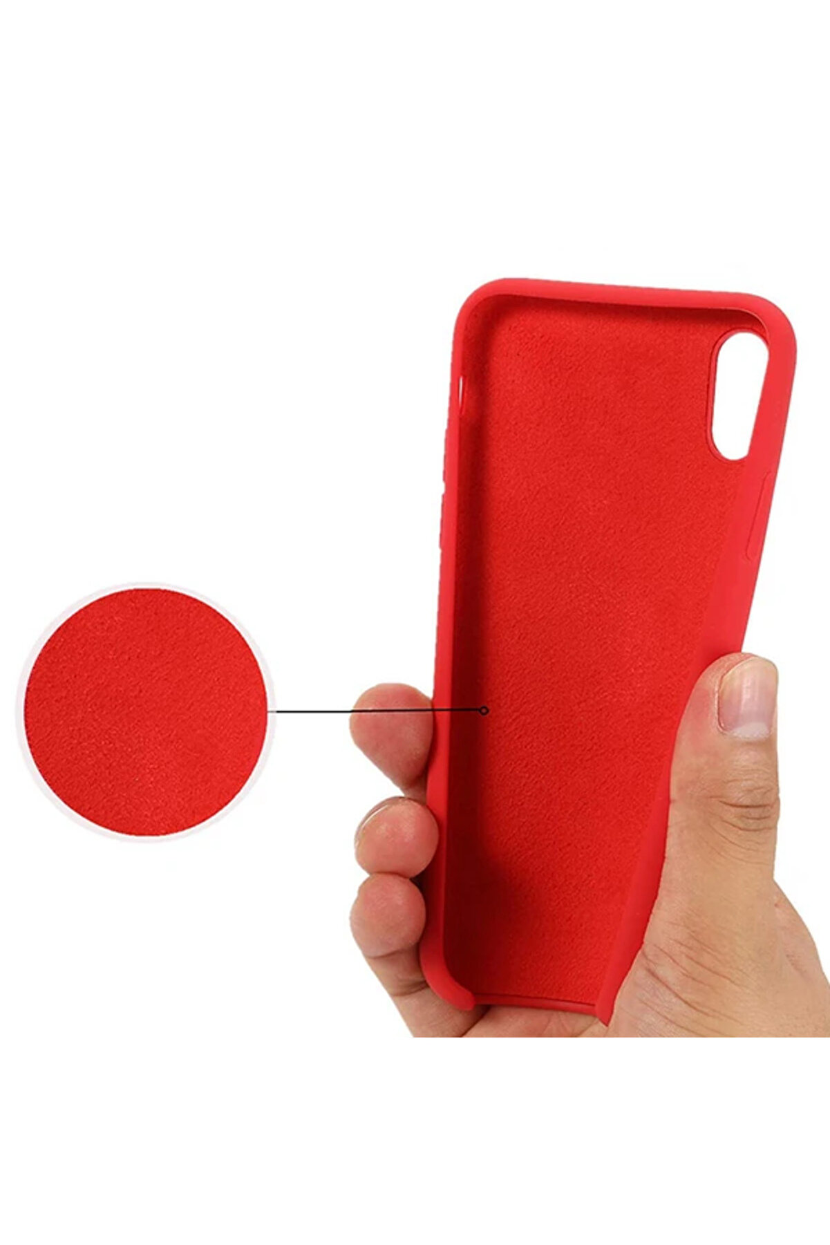 İphone Xs Max 6.5 Lansman Kılıf İçi̇ Kadi̇fe Soft Si̇li̇kon Kılıf-(5775) - Gms7800-6680