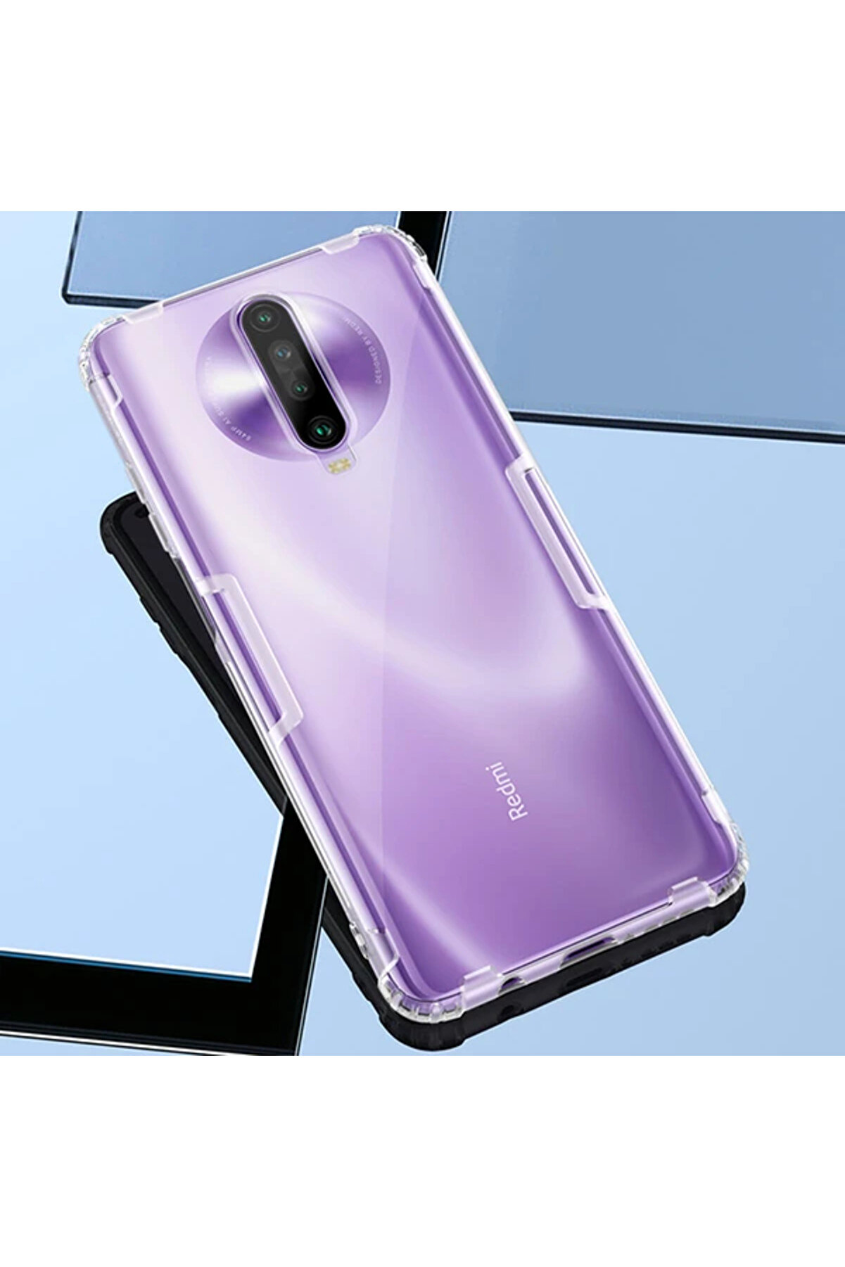 Xi̇aomi̇ Redmi̇ K30 Anti̇-Drop Darbe Emi̇ci̇ Si̇li̇kon Kılıf-(5775) - Gms8433-1367