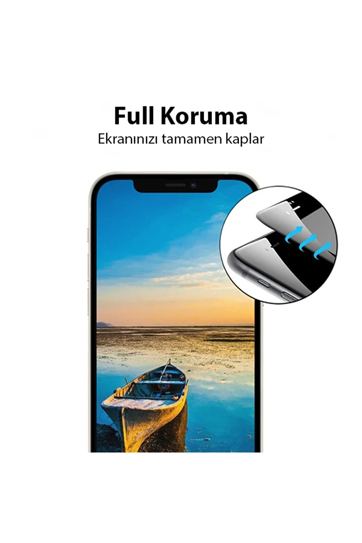 Ally İphone 13 Mi̇ni̇ 5.4 9D Full Tempered Cam Ekran Koruyucu-(5775) - Tygo7409-2553