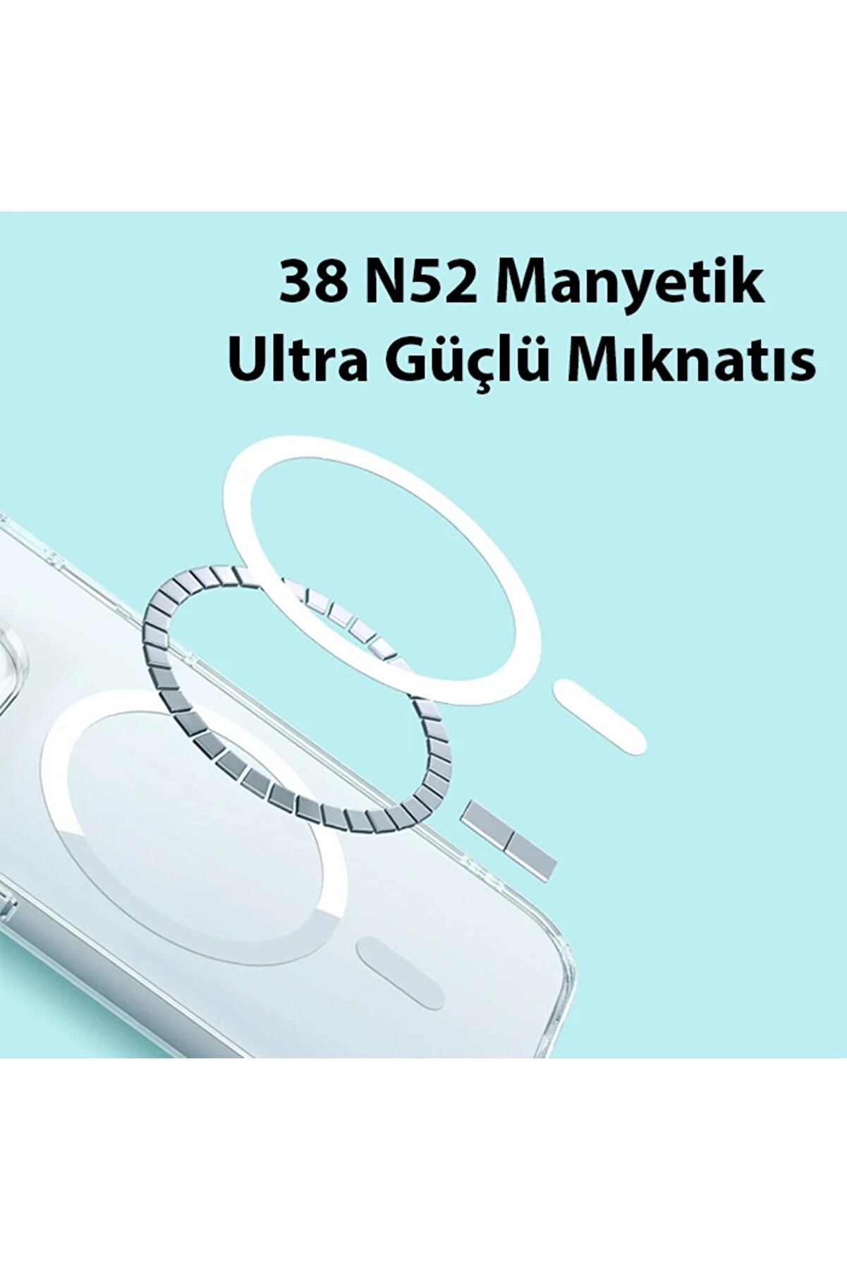 Crystal İphone 14 6.1 Magsafe Si̇li̇kon Kılıf + Tempered Ekran Koruyucu Set-(190 - Dropx7395-4885