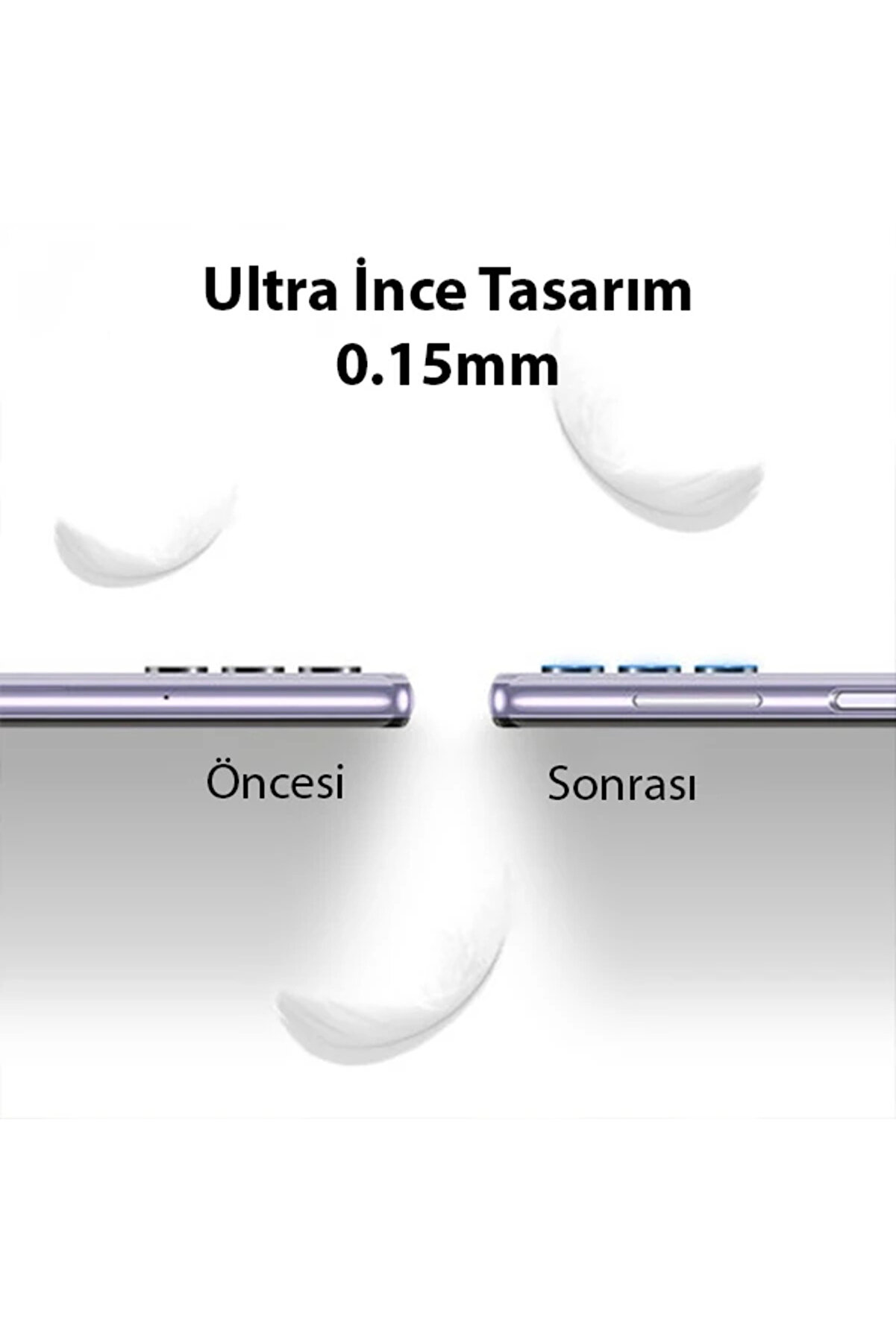 Galaxy A32 4G Uyumlu Tempered Glass Cam Kamera Koruyucu-(1903) - Dropx8526-9849