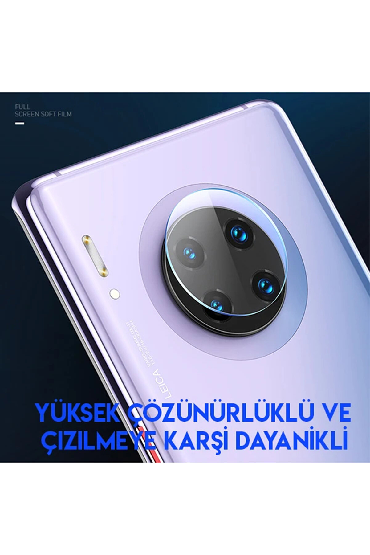 Huawei̇ Mate30/Mate30 Pro Kamera Koruyucu Kırılmaz Cam 2Adet Set-(1903) - Dropx2533-3502