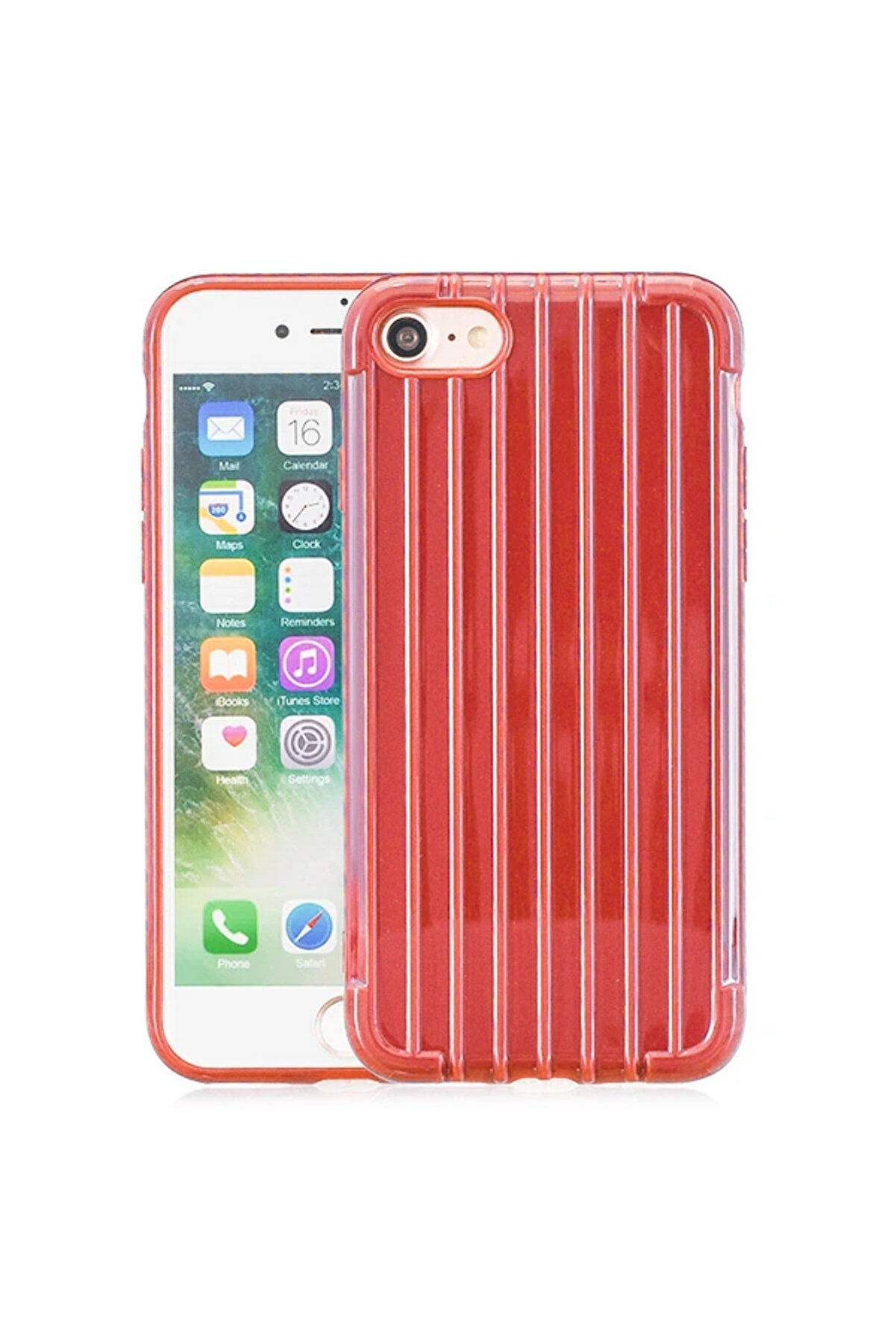 CepteToptan Ally iPhone 8/7/SE 2 (2020) Trunk Lines ince Soft Silikon Kılıf-(1903) - DROPX7466-2431