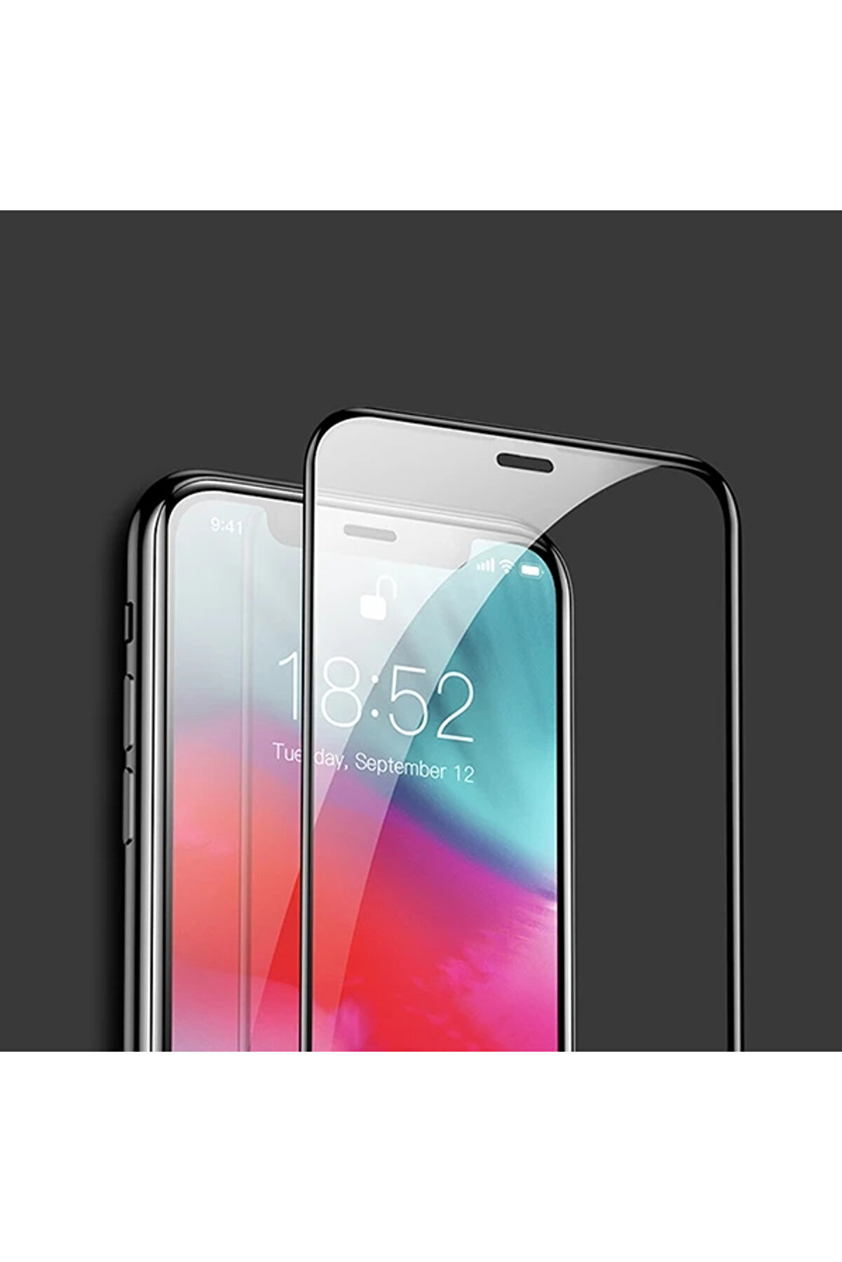 İphone 11 Pro 3D Full Kaplama Kırılmaz Cam Koruyucu Tempered Glass Screen Protect - Aa5450-1655