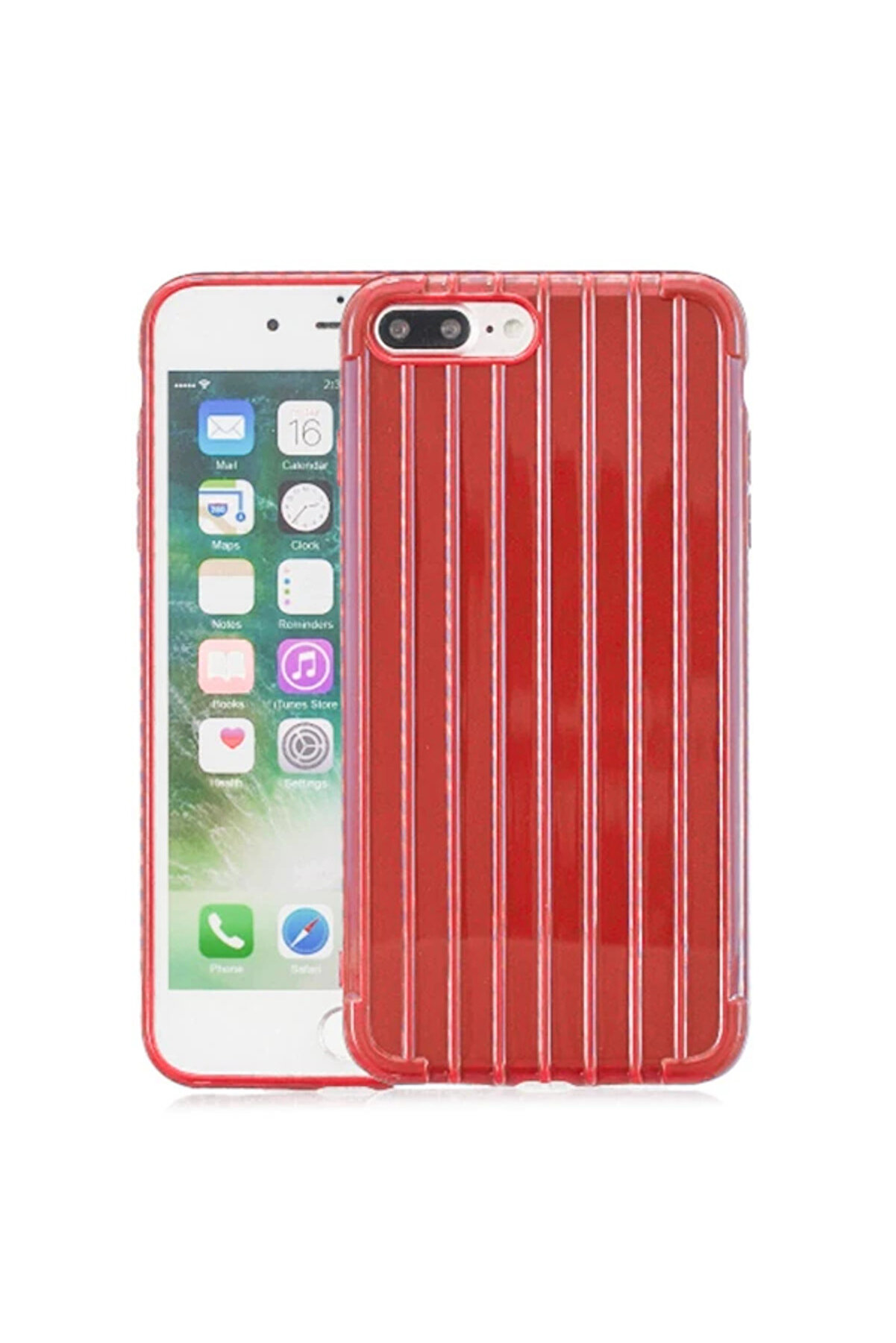 gizmurstore Ally iPhone 8 Plus 7Plus Trunk Lines ince Soft Silikon Kılıf-(5775) - GMS6782-1076