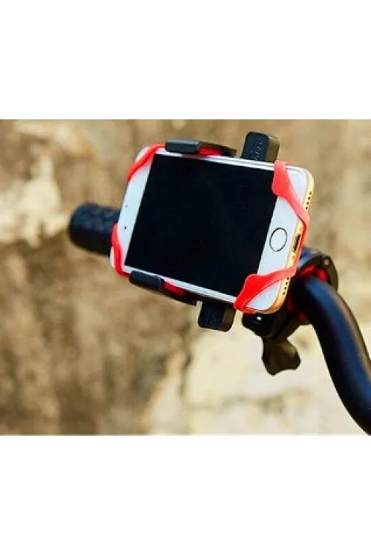 Ethab Ti̇caret Lasti̇k Destekli̇ Standlı Bi̇si̇klet Telefon Tutucu